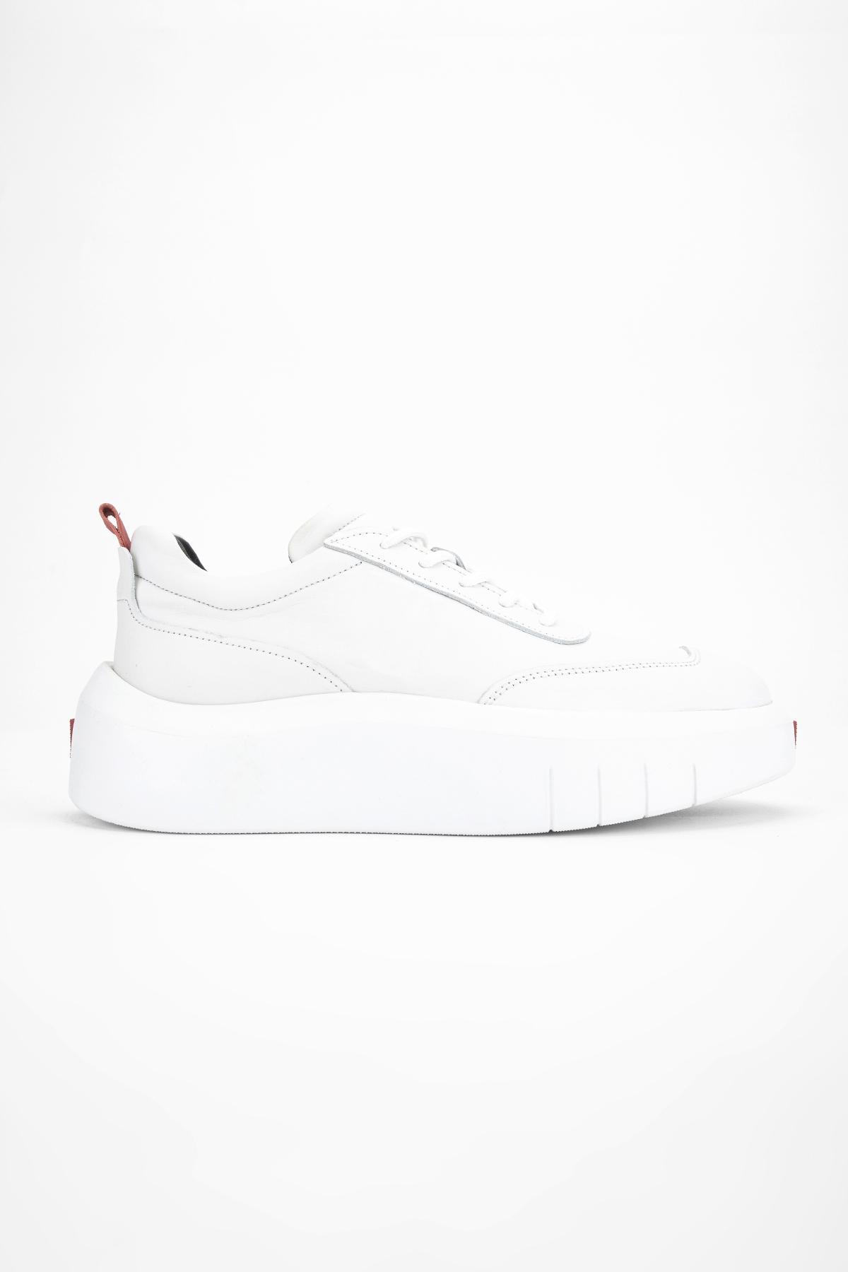 Valmenti Erkek Hakiki Deri Beyaz Sneakers & Spor Ayakkabı