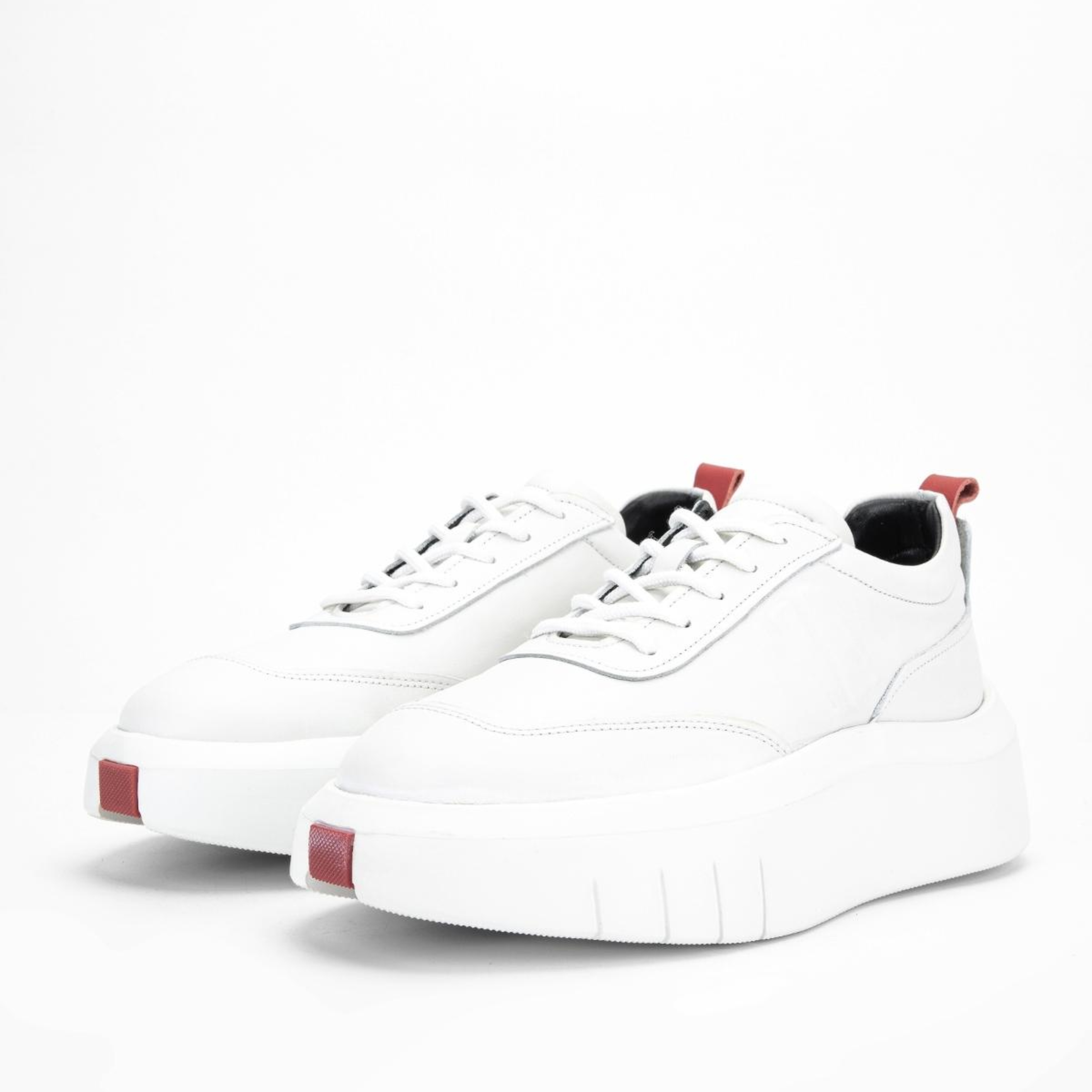 Valmenti Erkek Hakiki Deri Beyaz Sneakers & Spor Ayakkabı