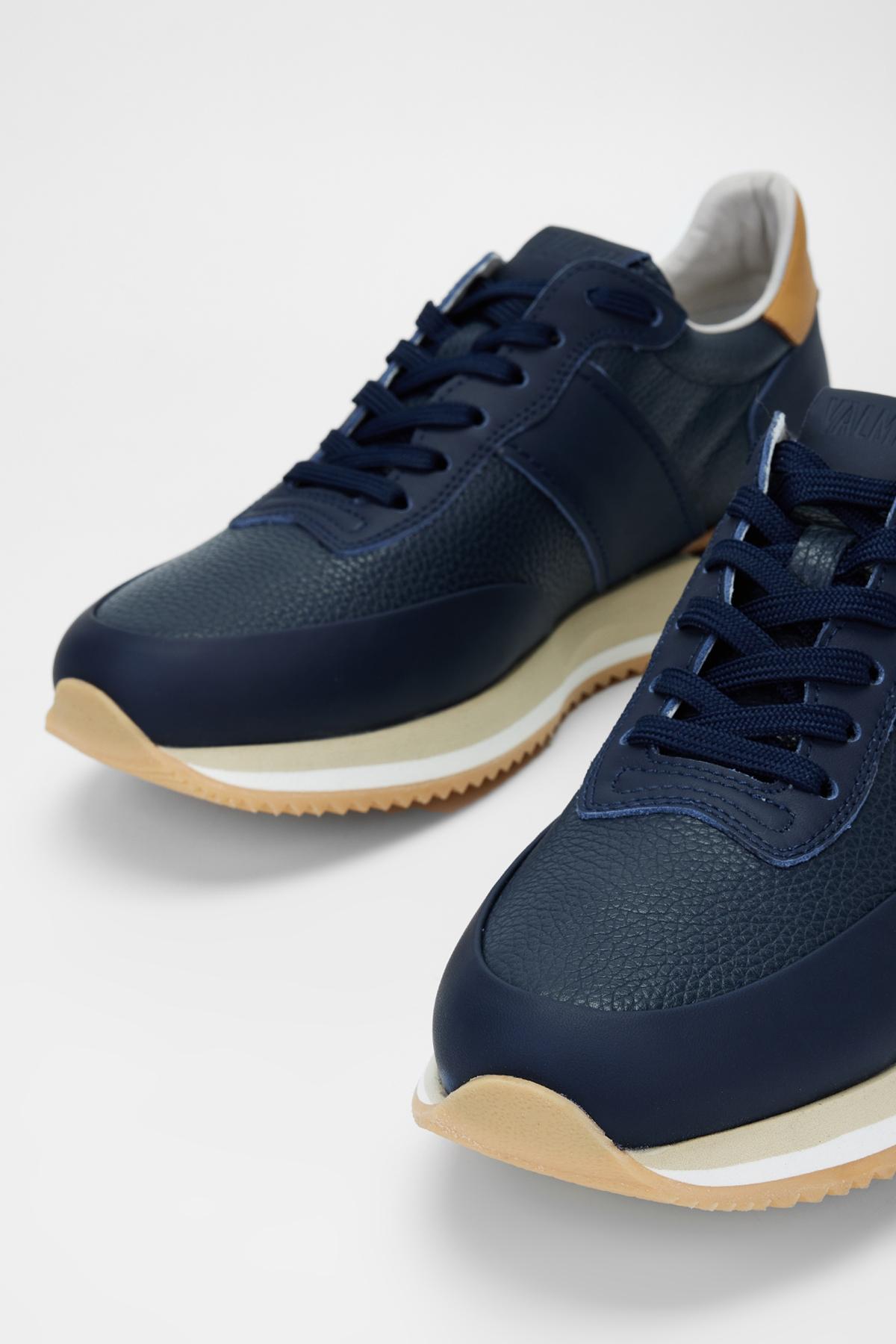 Valmenti Erkek Hakiki Deri Lacivert Sneakers & Spor Ayakkabı