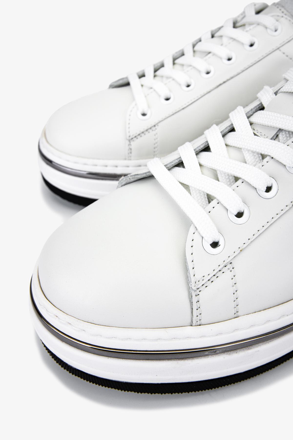 Valmenti Erkek Hakiki Deri Beyaz Sneakers & Spor Ayakkabı