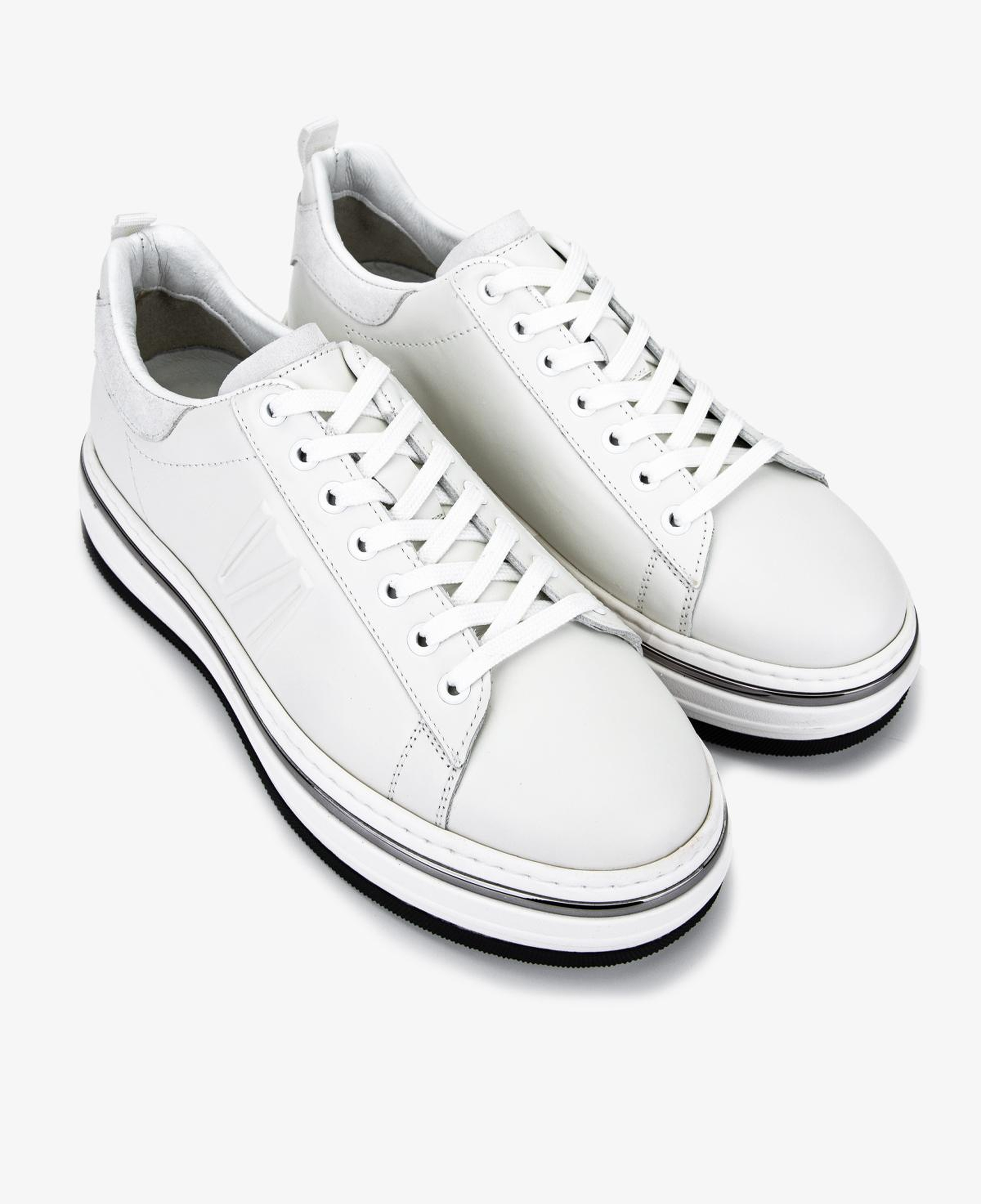 Valmenti Erkek Hakiki Deri Beyaz Sneakers & Spor Ayakkabı