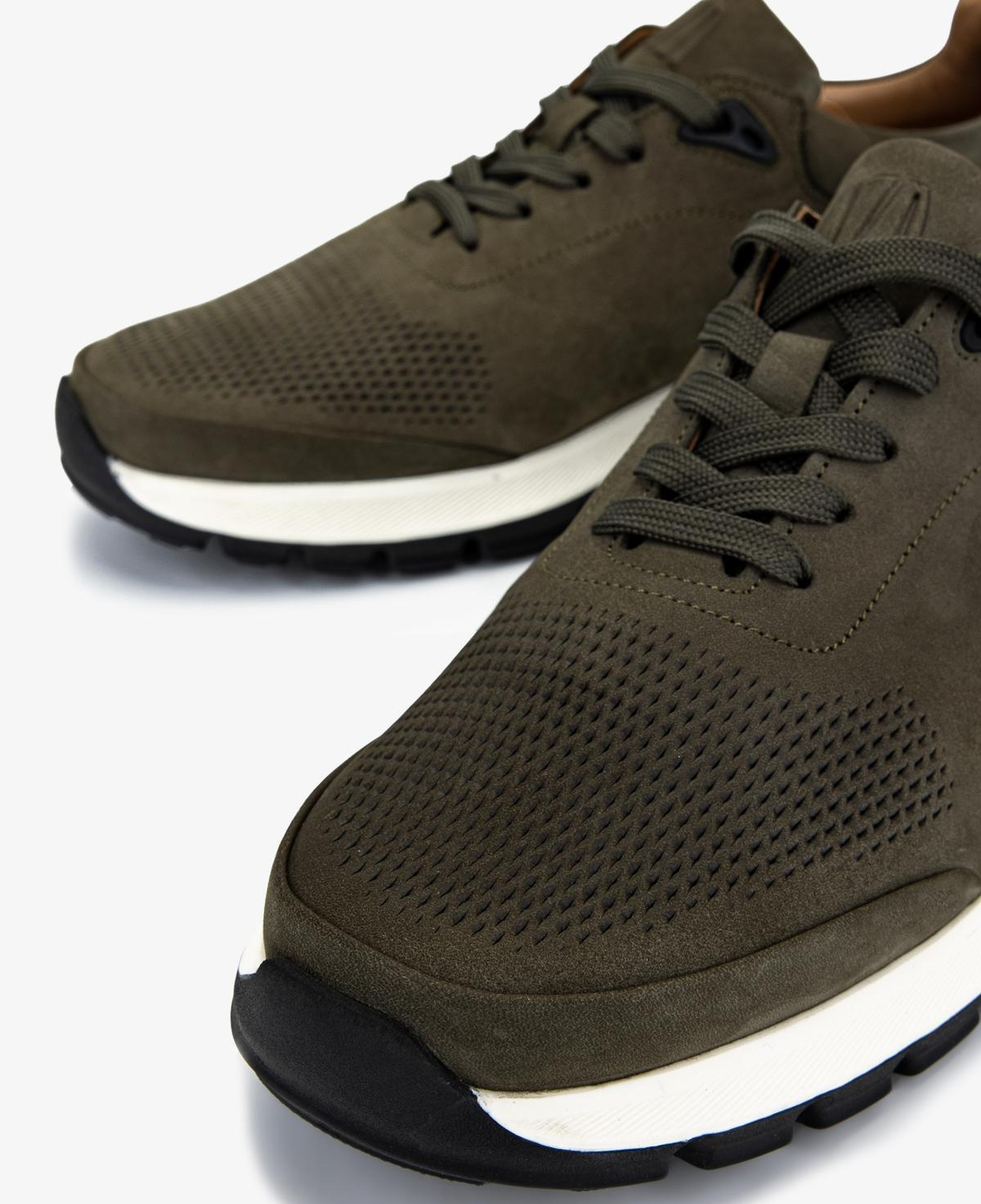 Valmenti Erkek Hakiki Deri Yeşil Sneakers & Spor Ayakkabı