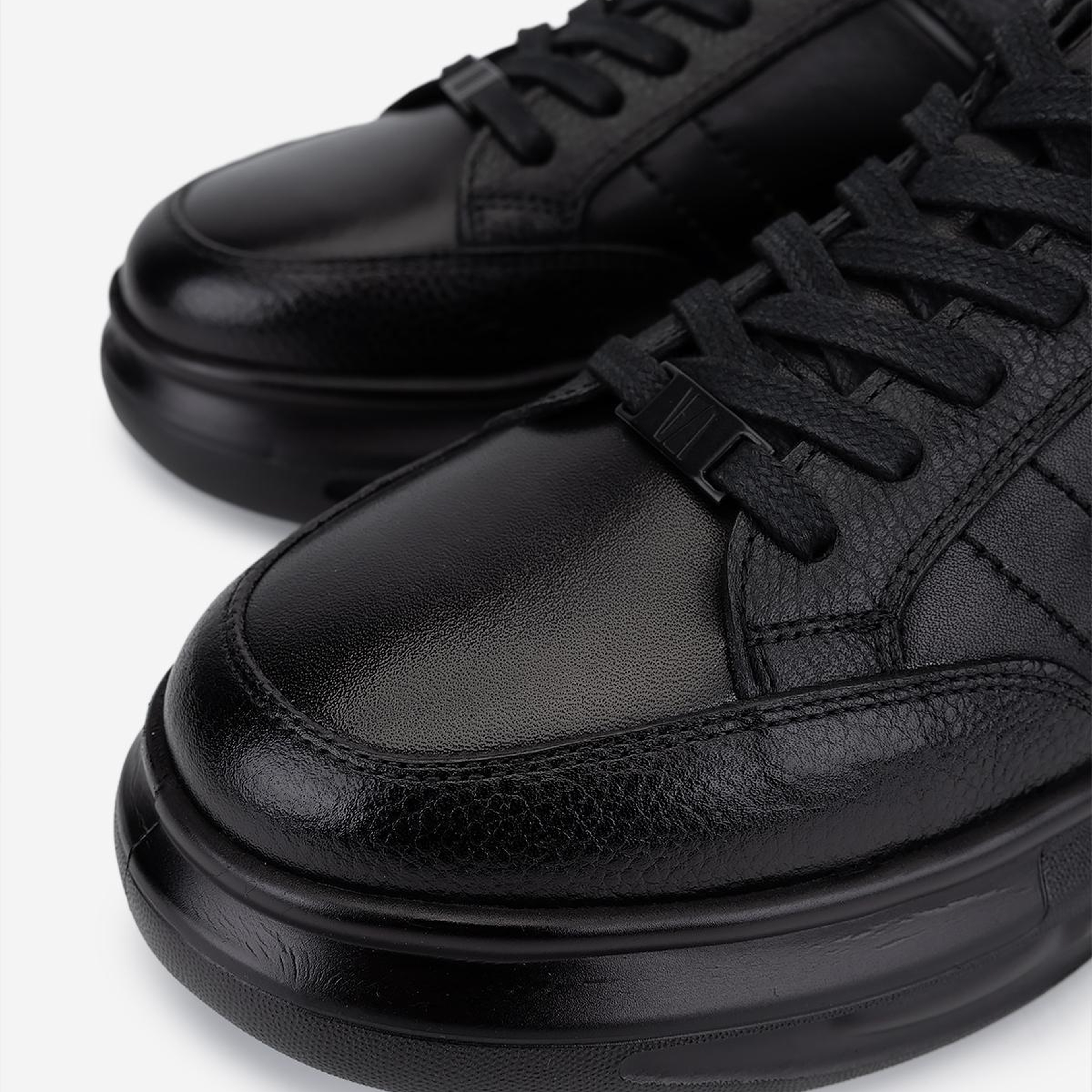 Valmenti Erkek Hakiki Deri Siyah Sneakers & Spor Ayakkabı
