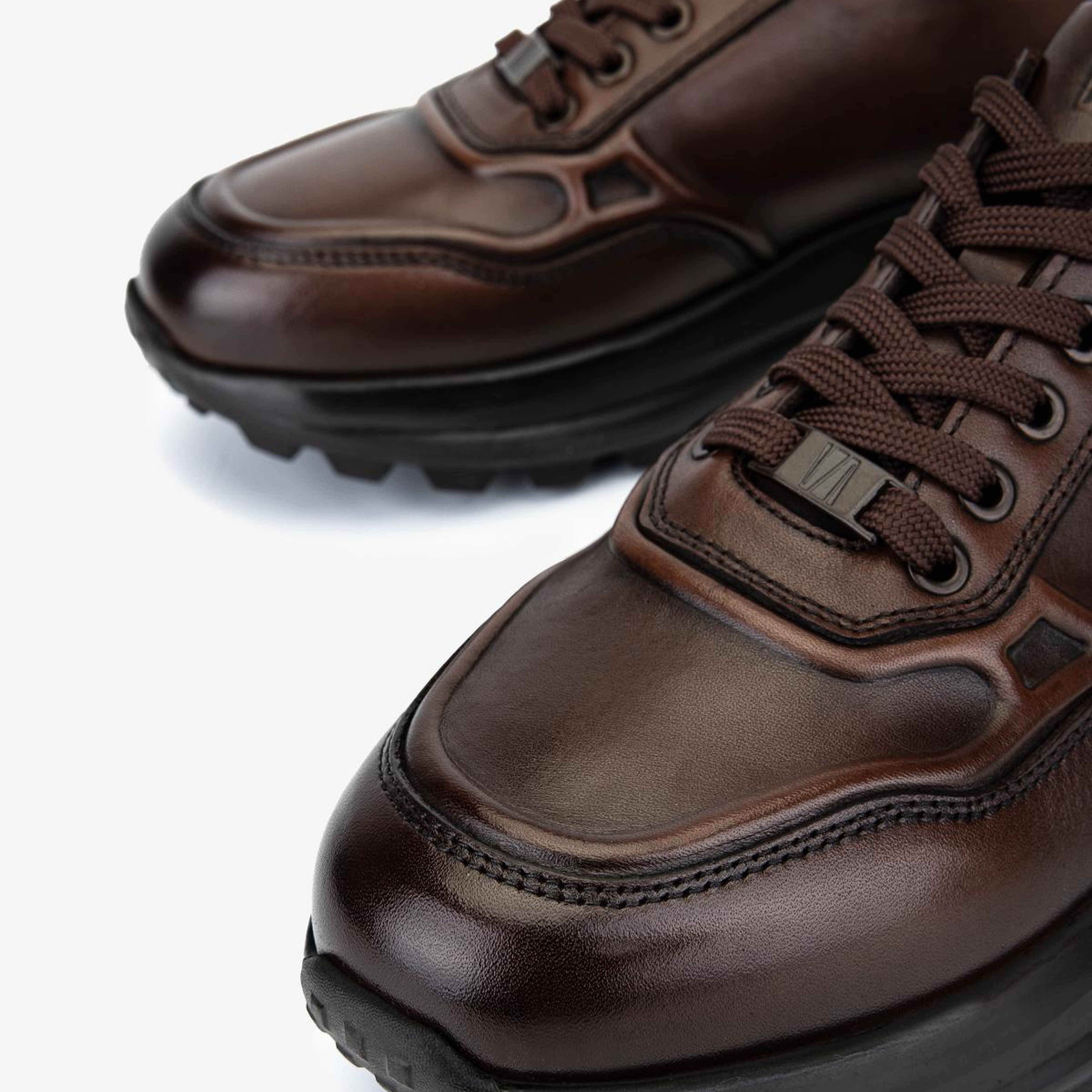 Valmenti Erkek Hakiki Deri Kahverengi Sneakers & Spor Ayakkabı