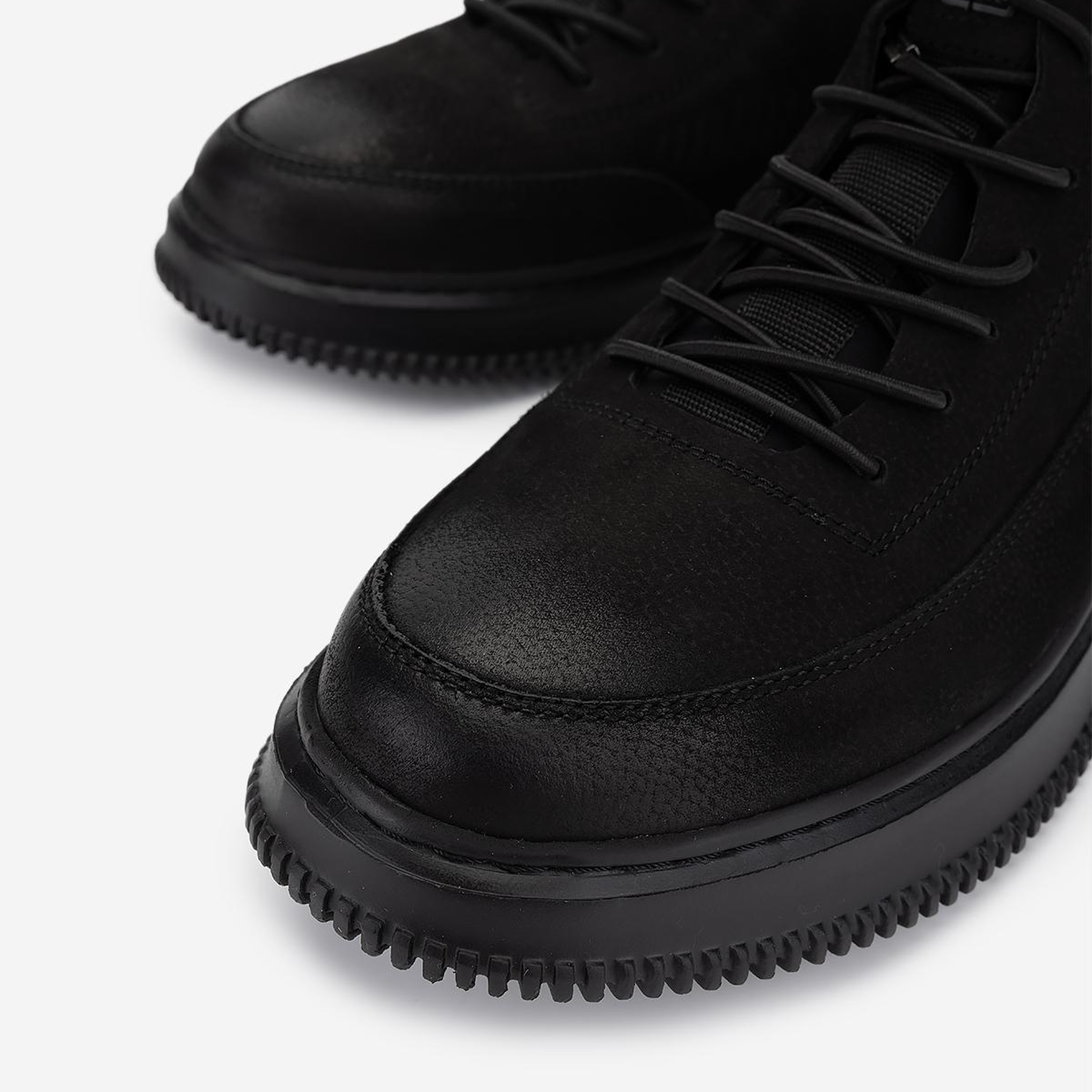 Valmenti Erkek Hakiki Deri Siyah Nubuk Sneakers & Spor Ayakkabı