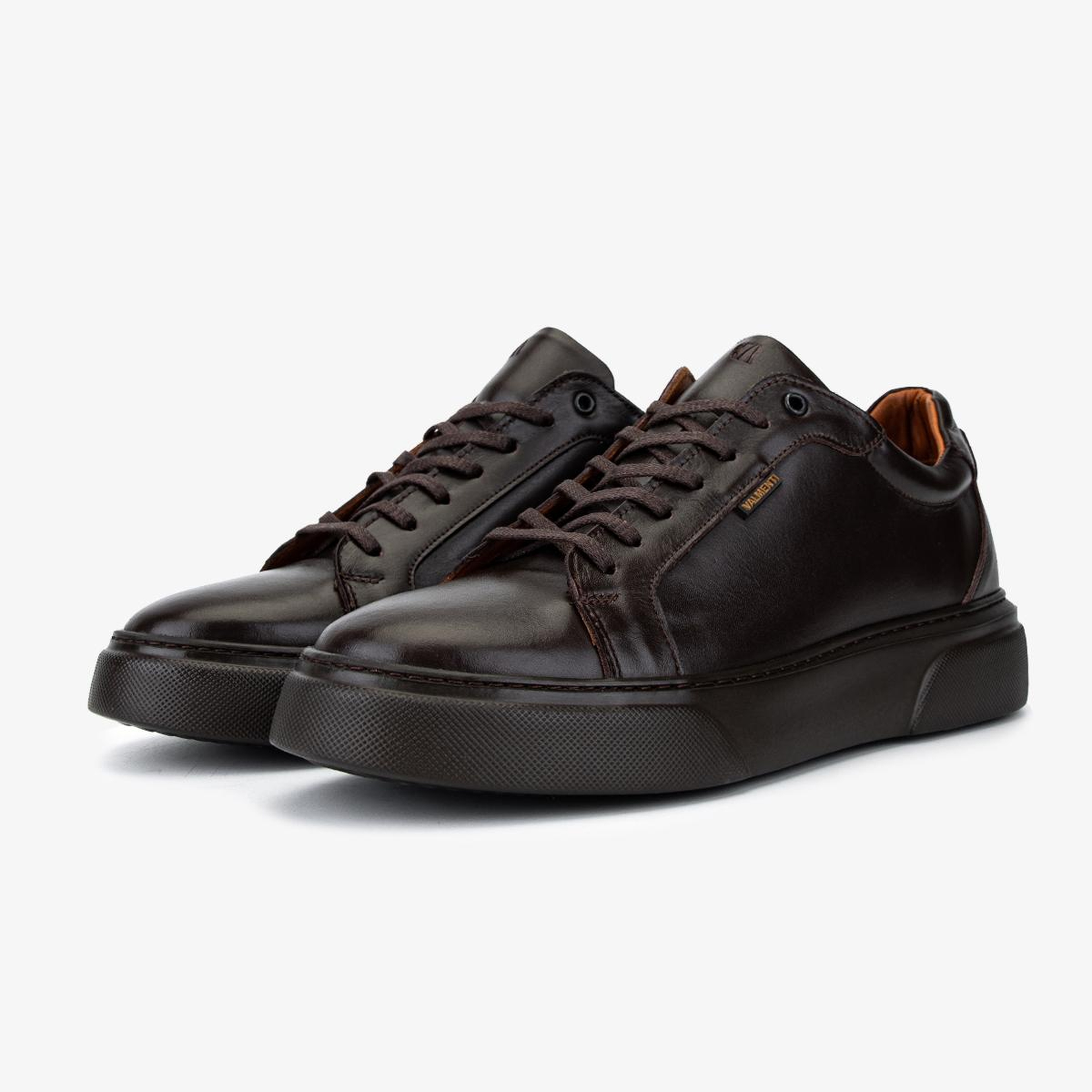 Valmenti Erkek Hakiki Deri Kahverengi Sneakers & Spor Ayakkabı
