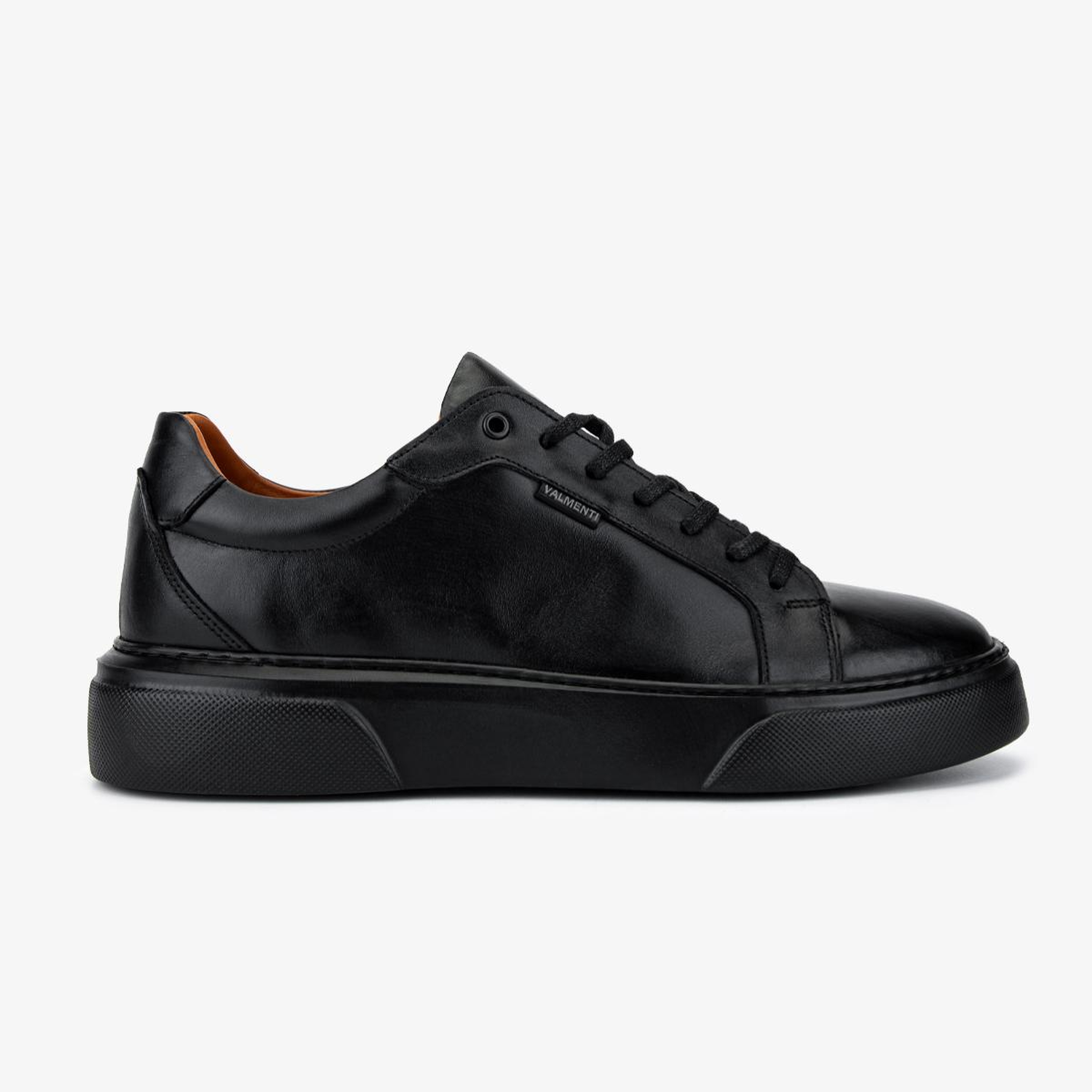 Valmenti Erkek Hakiki Deri Siyah Sneakers & Spor Ayakkabı
