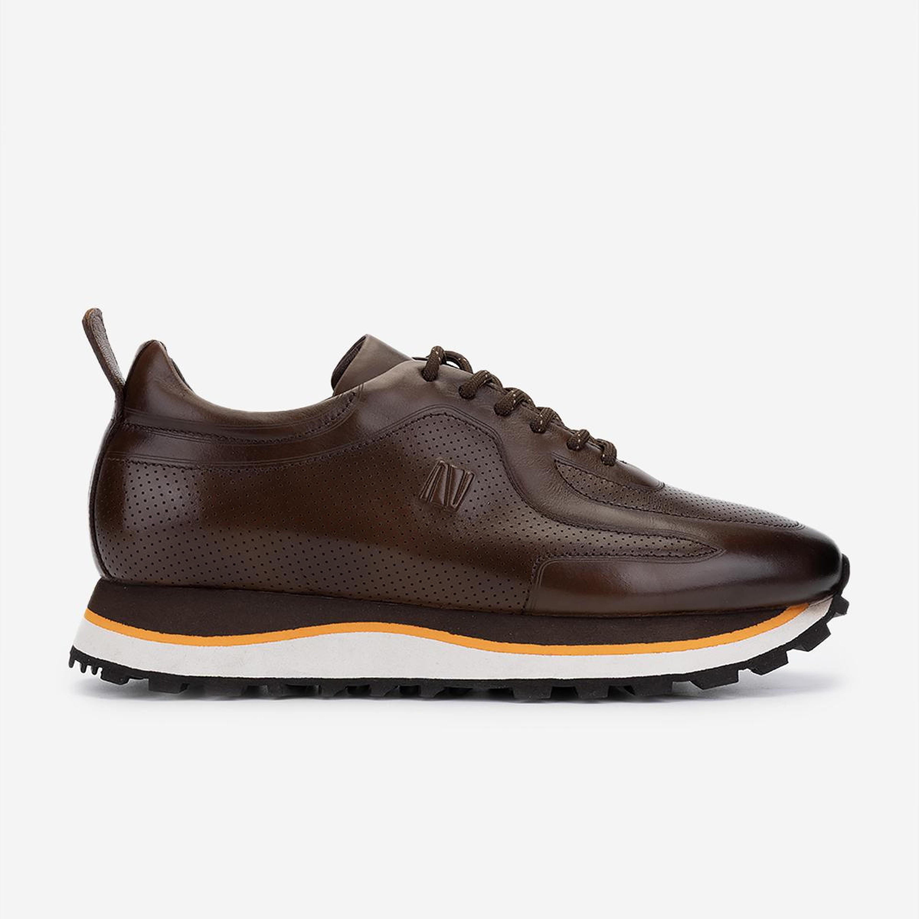 Valmenti Erkek Hakiki Deri Kahverengi Sneakers & Spor Ayakkabı
