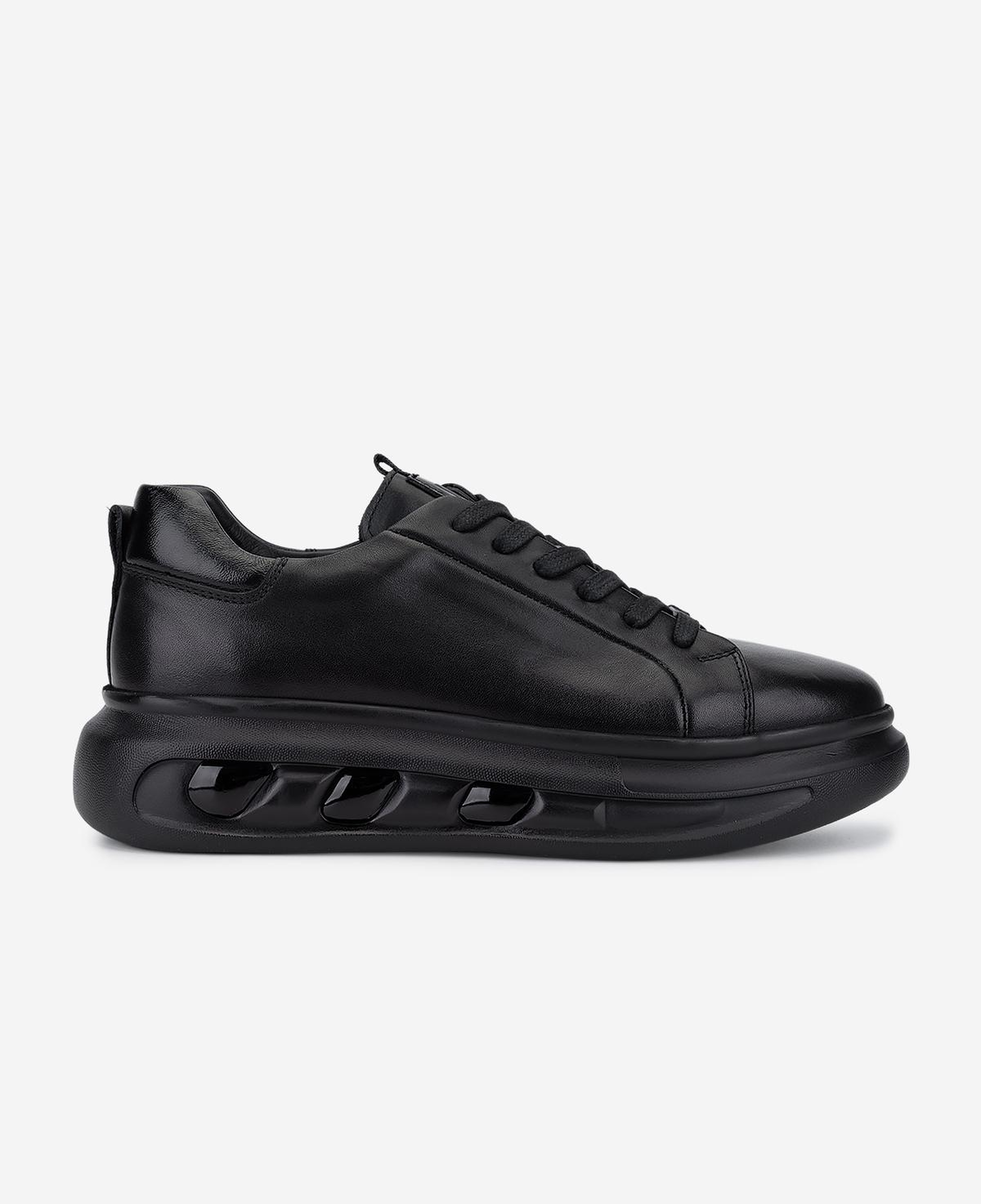 Valmenti Erkek Hakiki Deri Siyah Sneakers & Spor Ayakkabı
