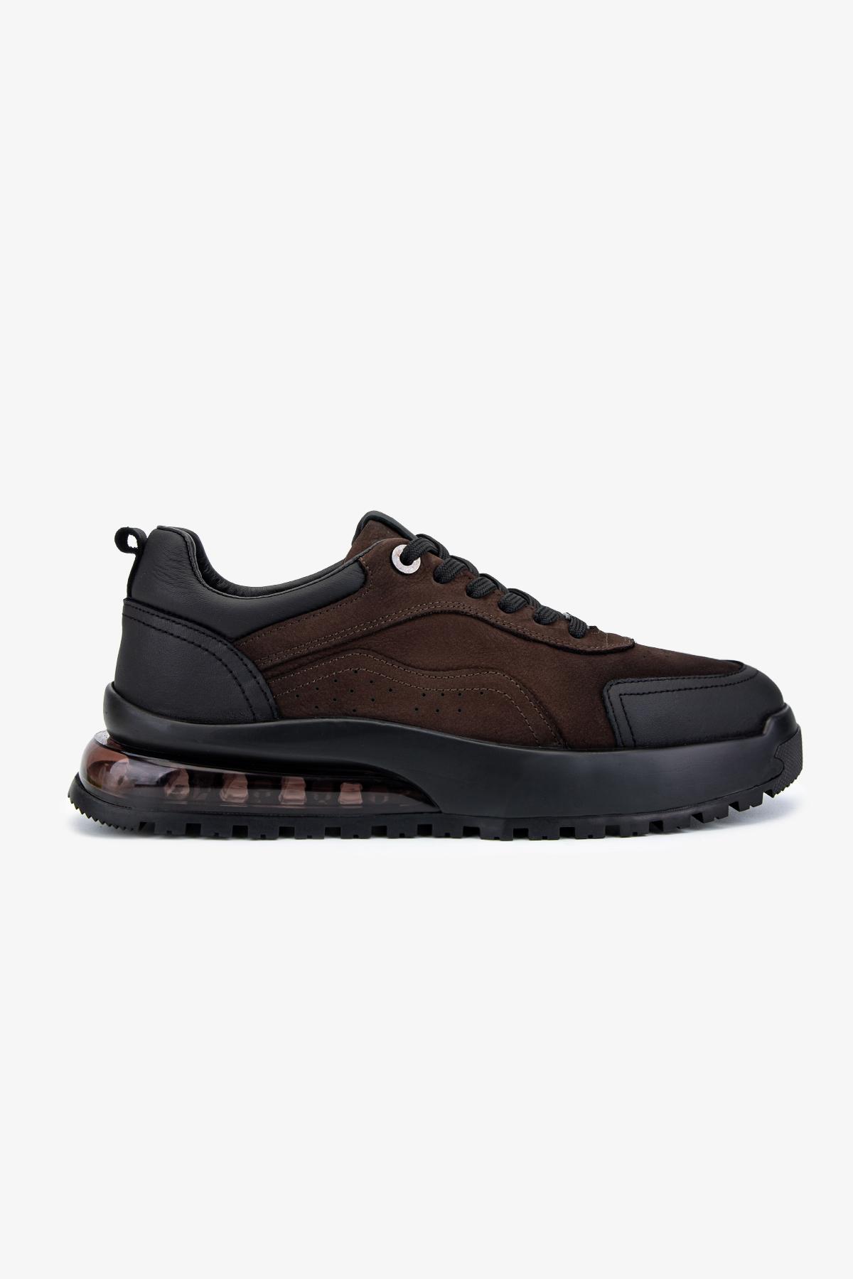 Valmenti Erkek Hakiki Deri Kahverengi Sneakers & Spor Ayakkabı