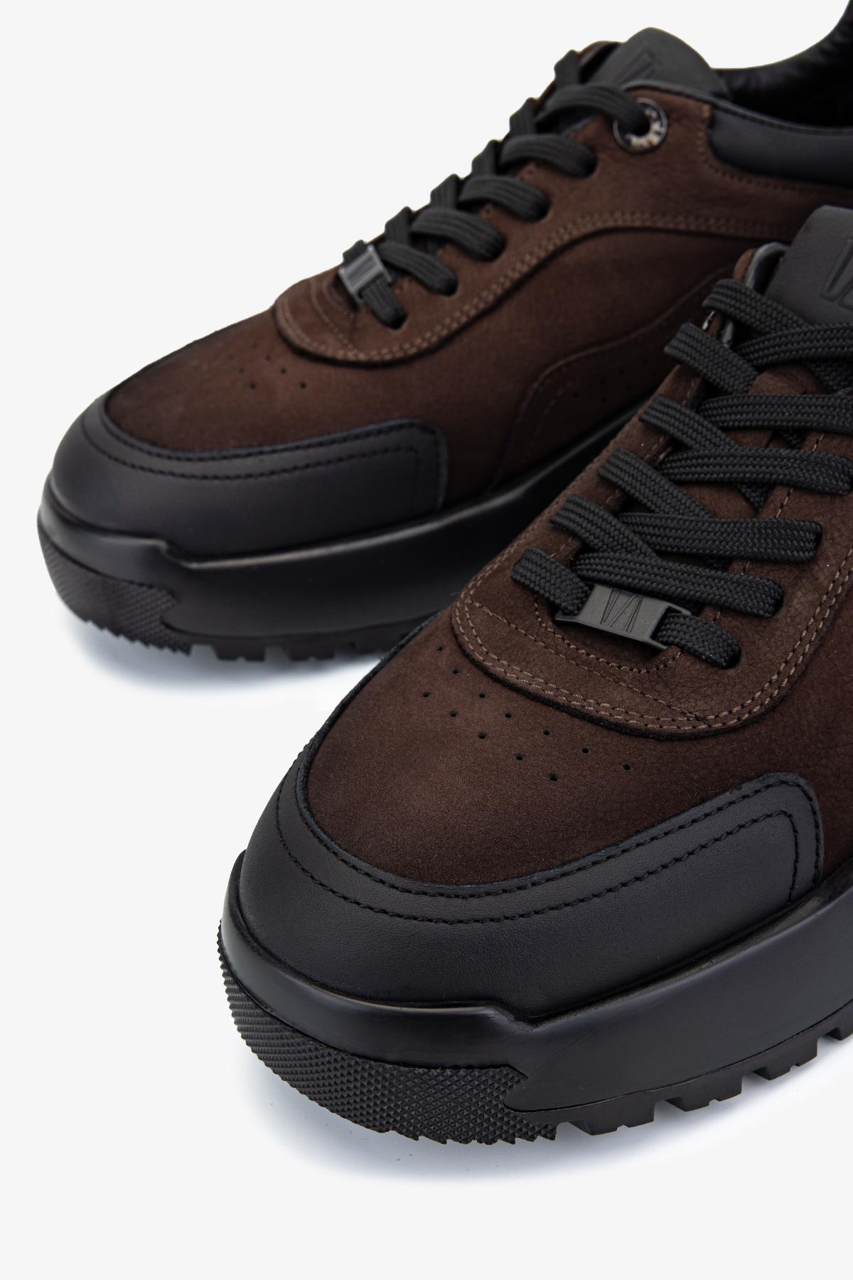 Valmenti Erkek Hakiki Deri Kahverengi Sneakers & Spor Ayakkabı