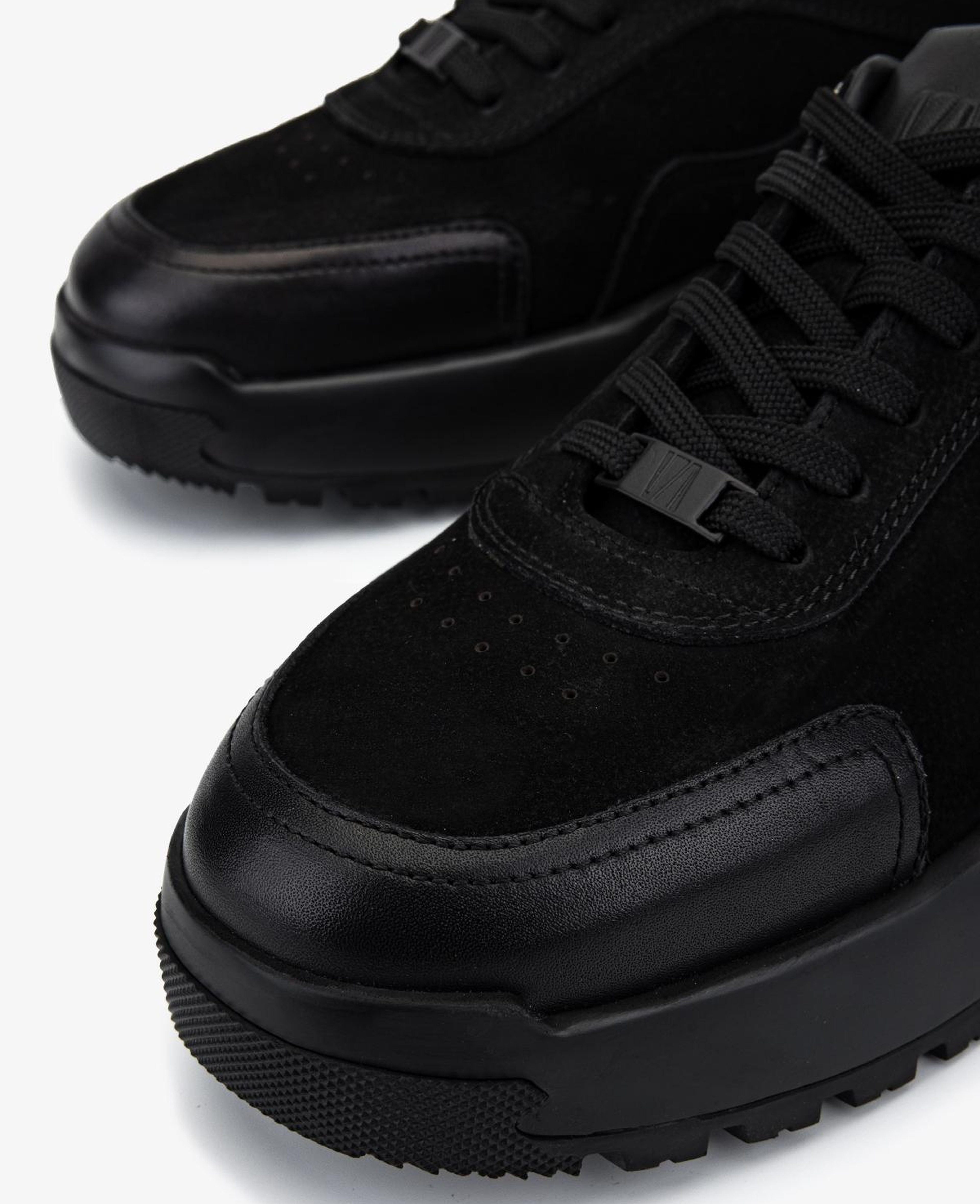 Valmenti Erkek Hakiki Deri Siyah Sneakers & Spor Ayakkabı