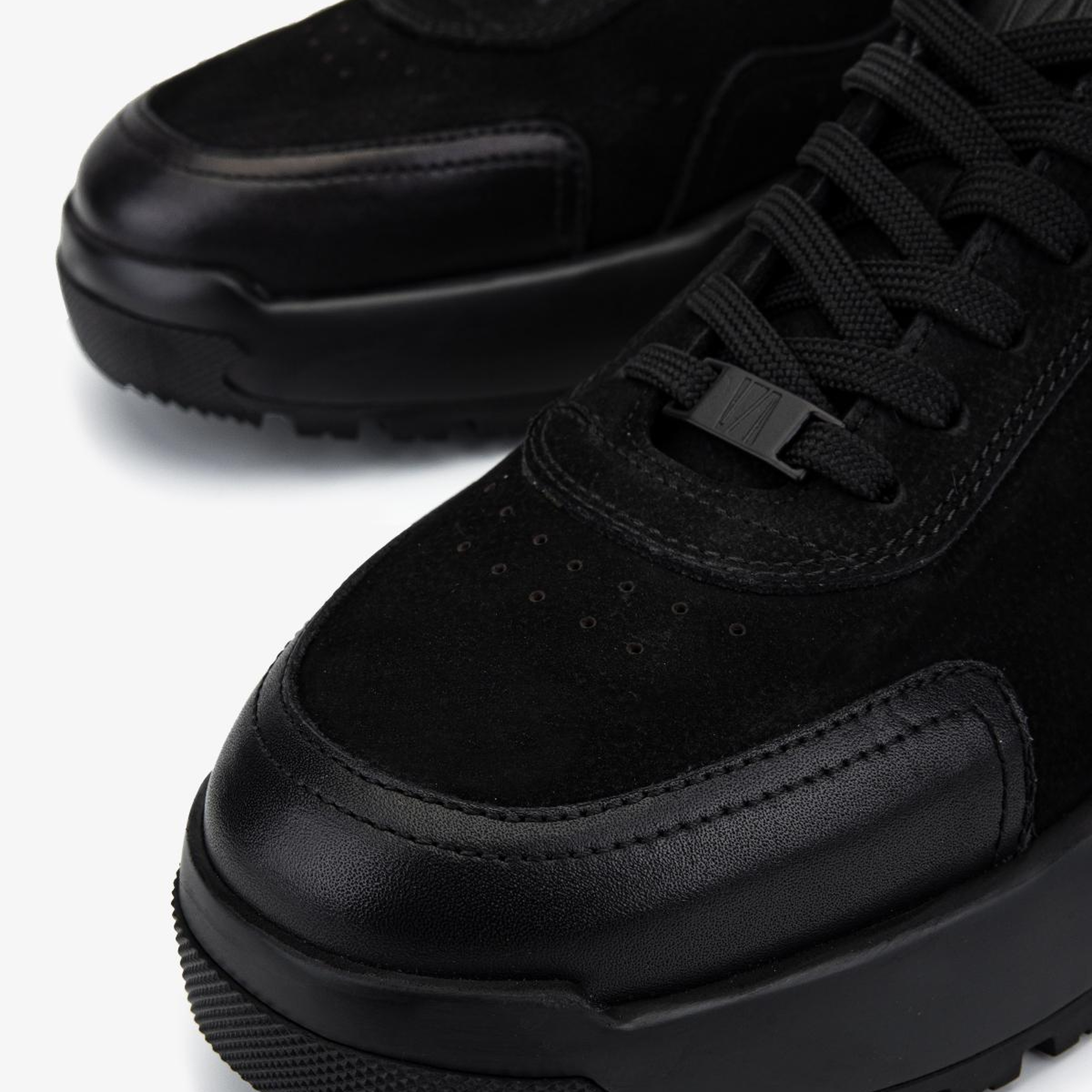 Valmenti Erkek Hakiki Deri Siyah Sneakers & Spor Ayakkabı