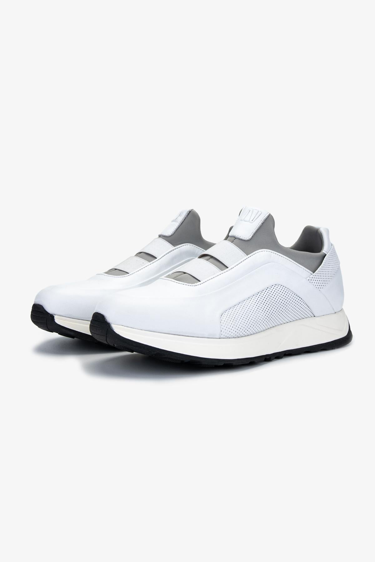 Valmenti Erkek Hakiki Deri Beyaz Sneakers & Spor Ayakkabı