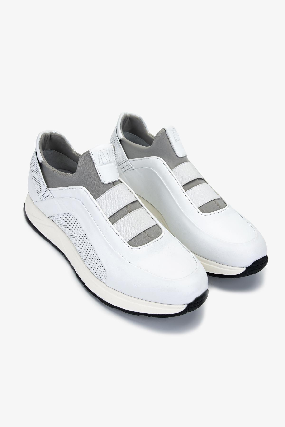 Valmenti Erkek Hakiki Deri Beyaz Sneakers & Spor Ayakkabı