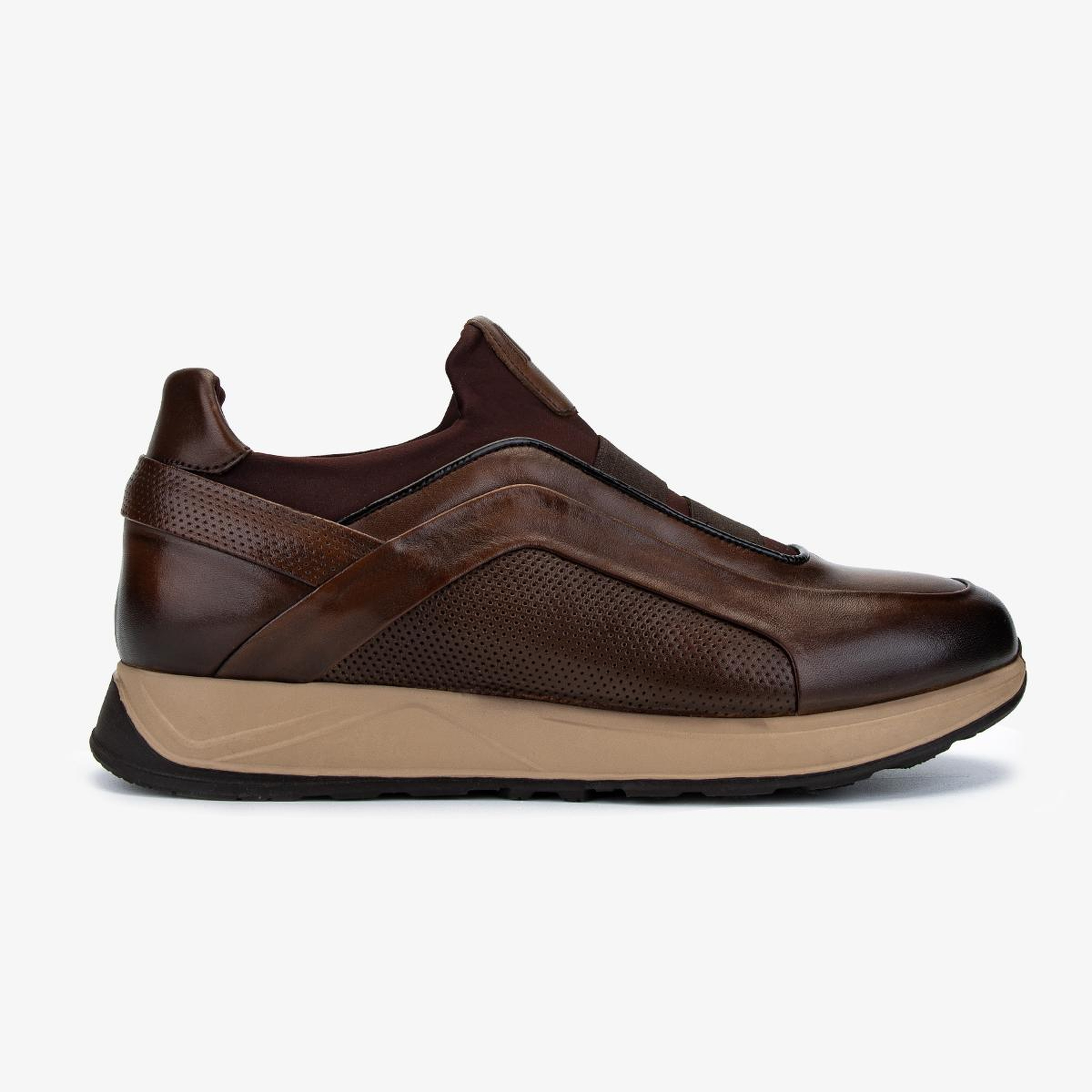 Valmenti Erkek Hakiki Deri Kahverengi Sneakers & Spor Ayakkabı