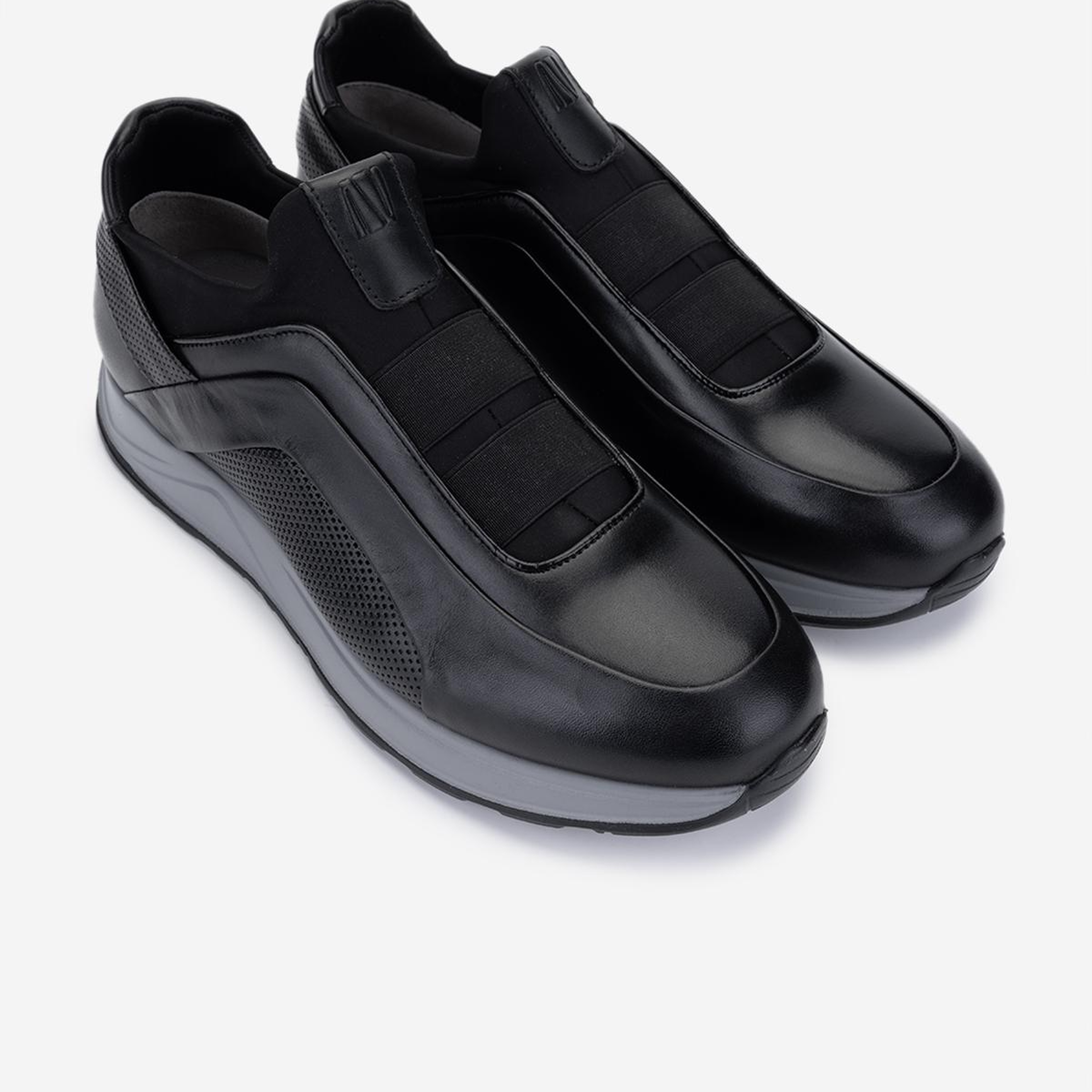 Valmenti Erkek Hakiki Deri Siyah Sneakers & Spor Ayakkabı