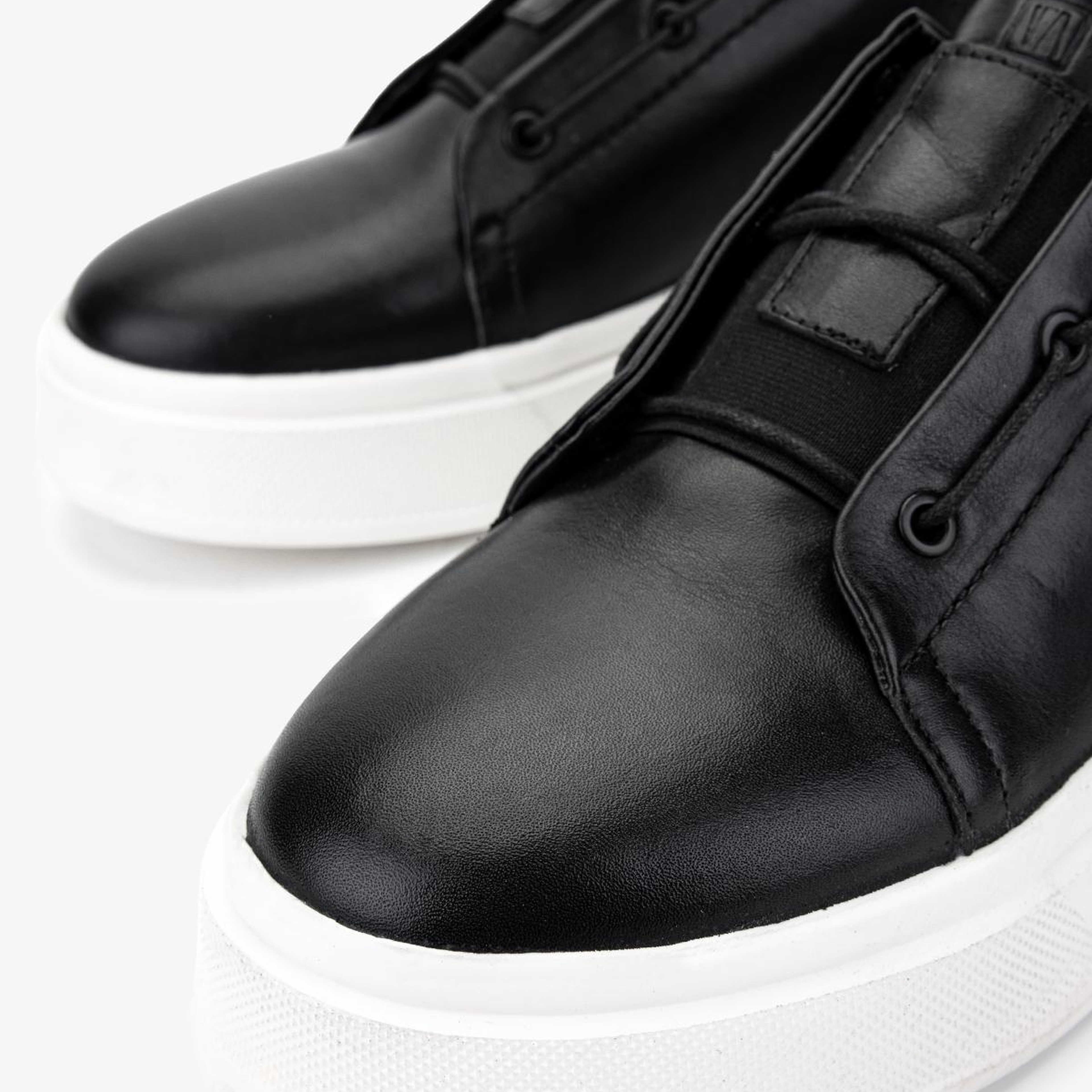 Valmenti Erkek Hakiki Deri Siyah Sneakers & Spor Ayakkabı