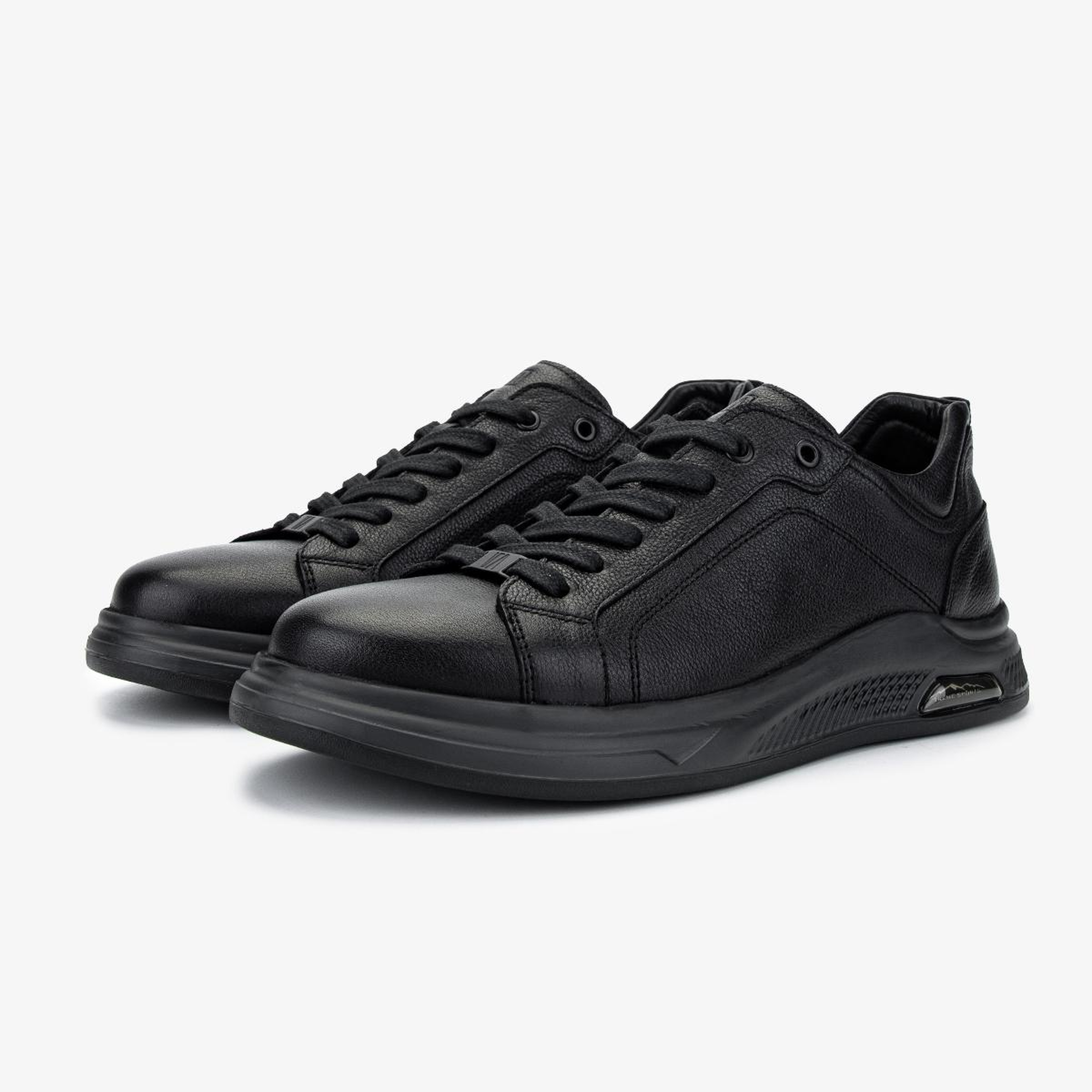 Valmenti Erkek Hakiki Deri Siyah Sneakers & Spor Ayakkabı