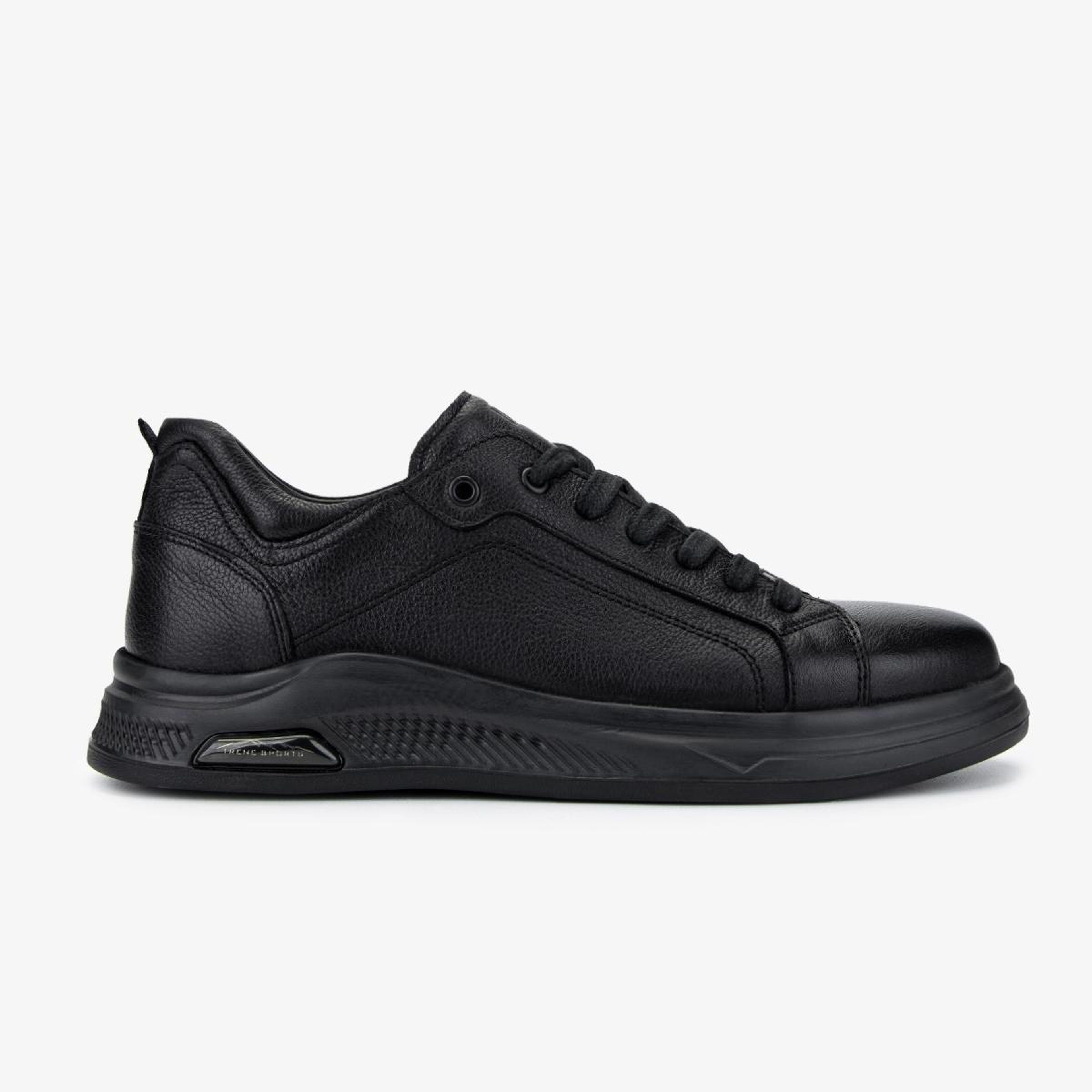Valmenti Erkek Hakiki Deri Siyah Sneakers & Spor Ayakkabı
