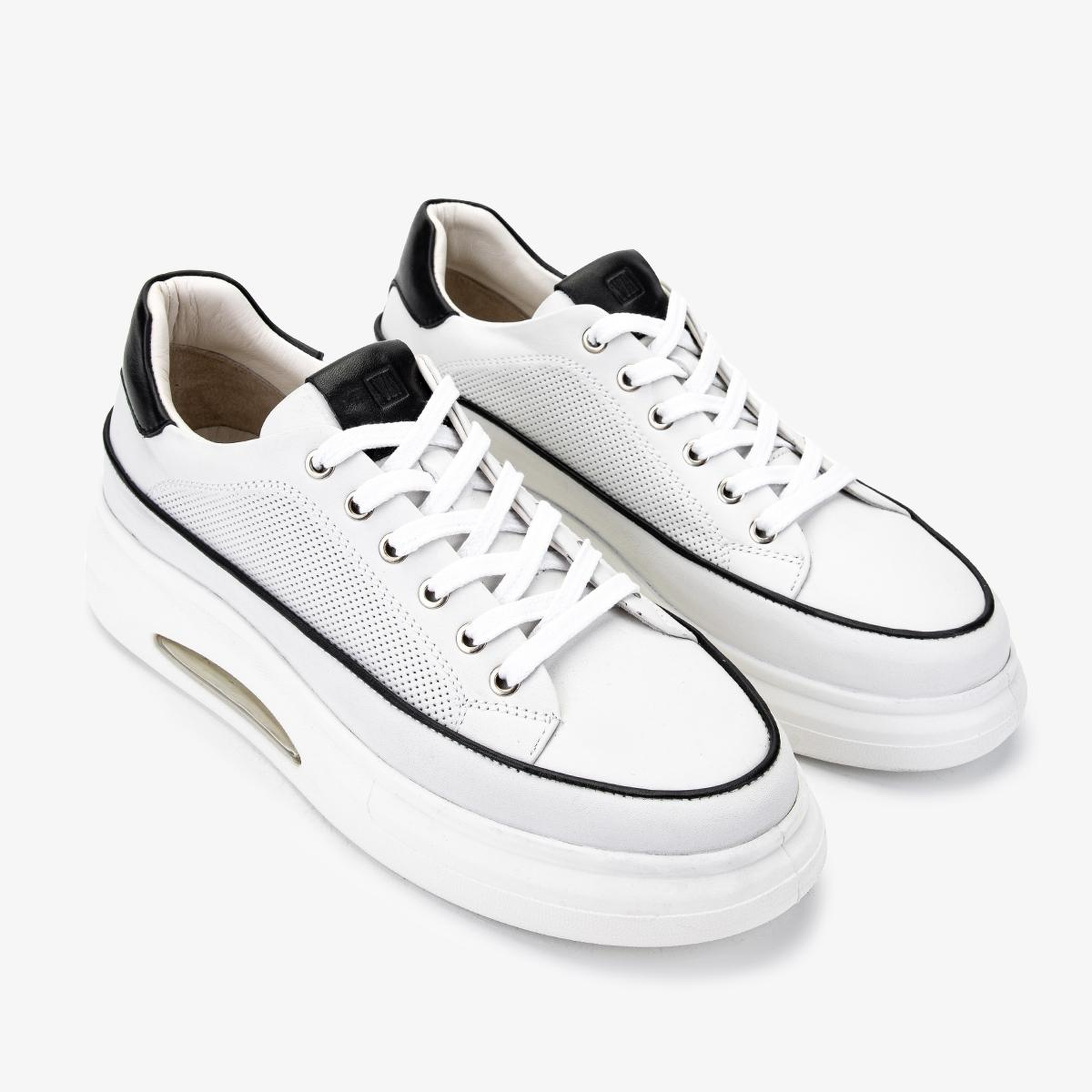 Valmenti Erkek Hakiki Deri Beyaz Sneakers & Spor Ayakkabı