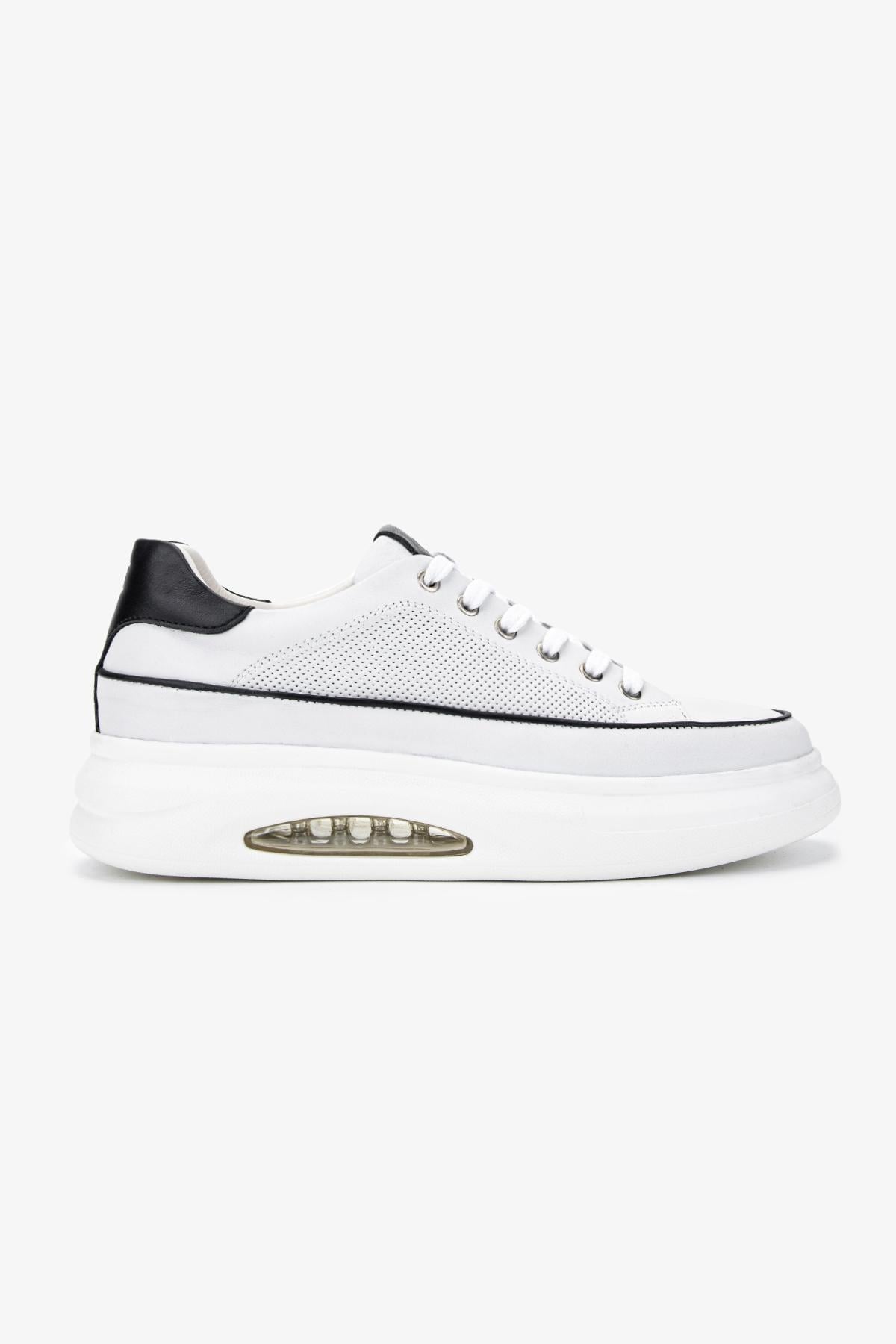 Valmenti Erkek Hakiki Deri Beyaz Sneakers & Spor Ayakkabı