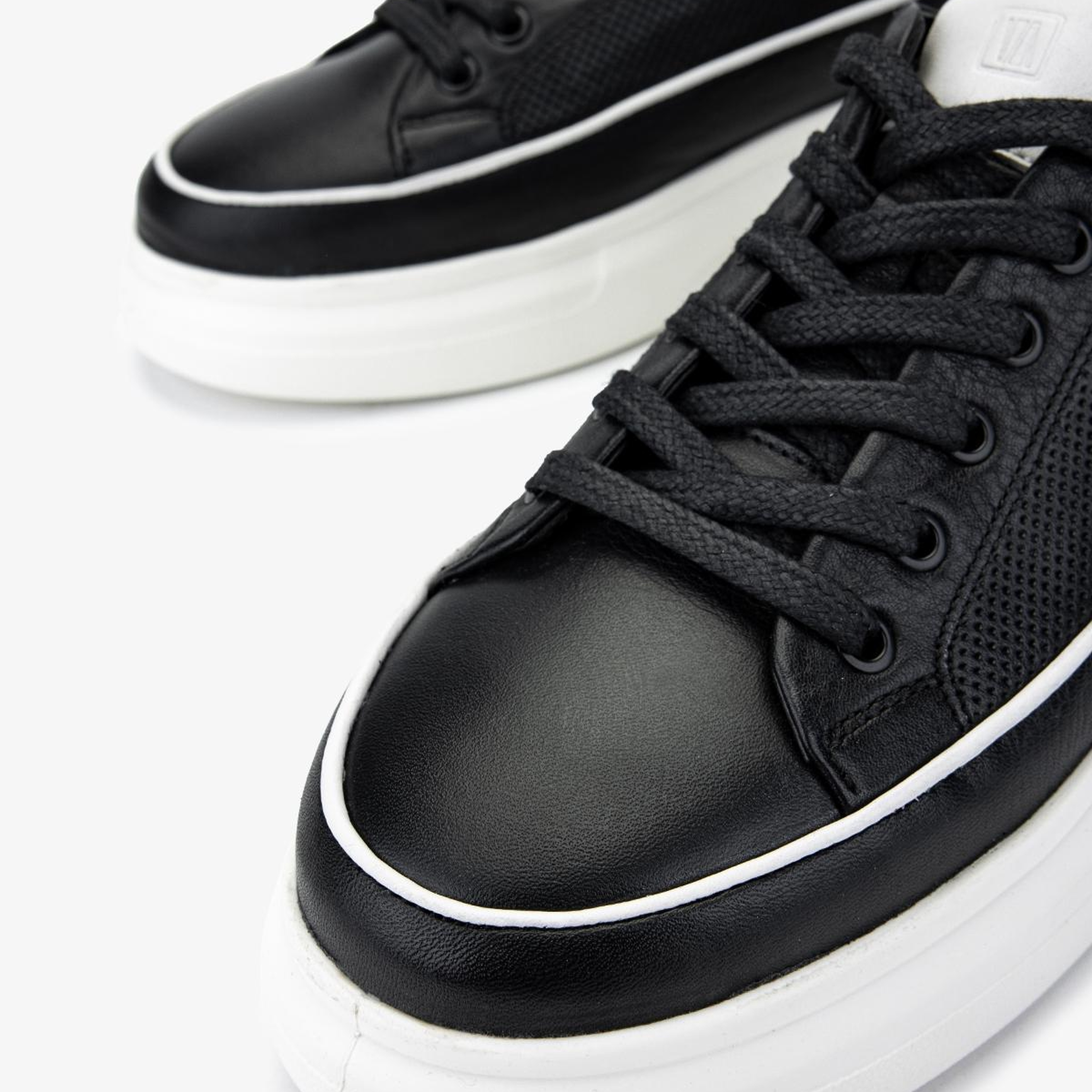 Valmenti Erkek Hakiki Deri Siyah Sneakers & Spor Ayakkabı