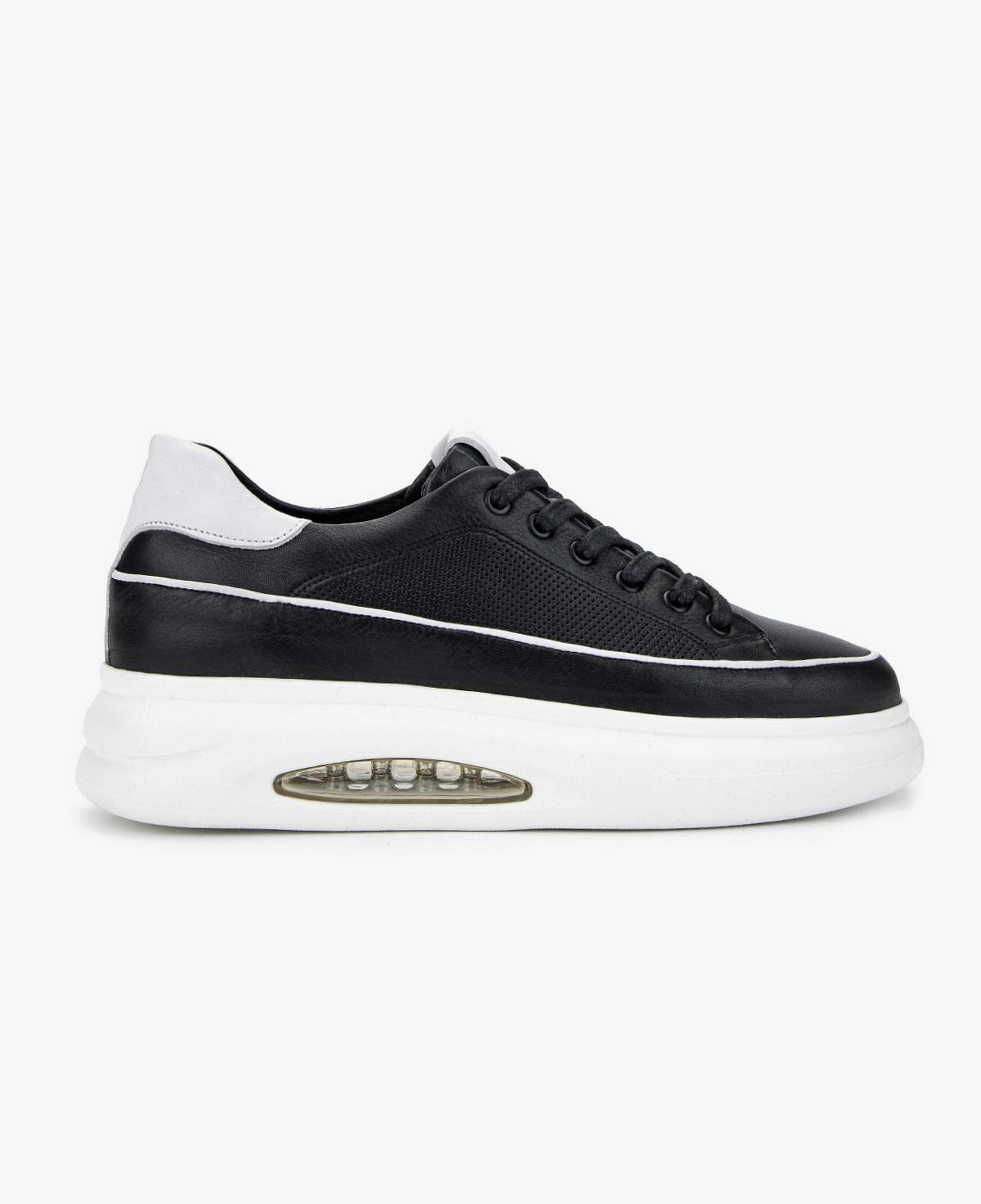 Valmenti Erkek Hakiki Deri Siyah Sneakers & Spor Ayakkabı