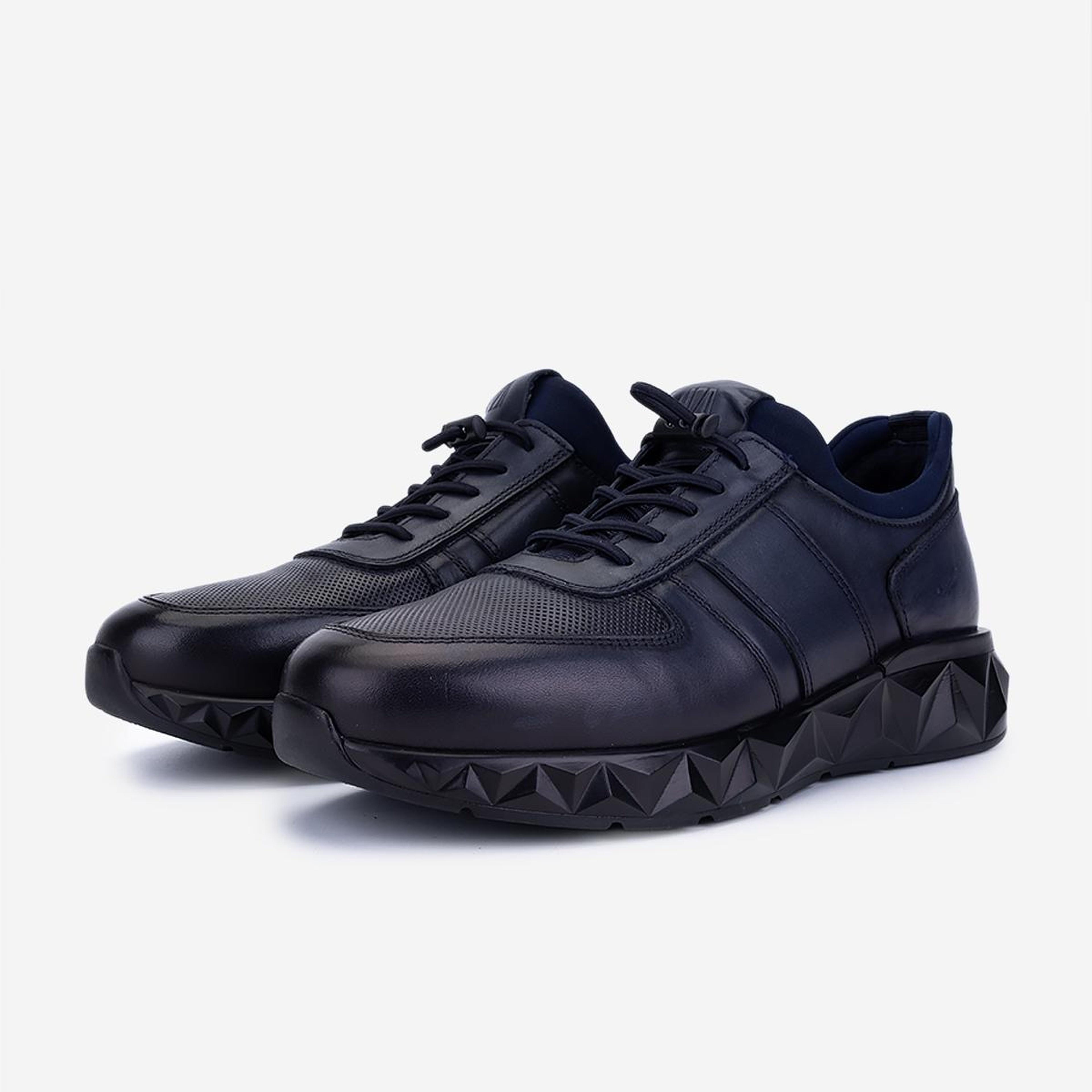 Valmenti Erkek Hakiki Deri Lacivert Sneakers & Spor Ayakkabı