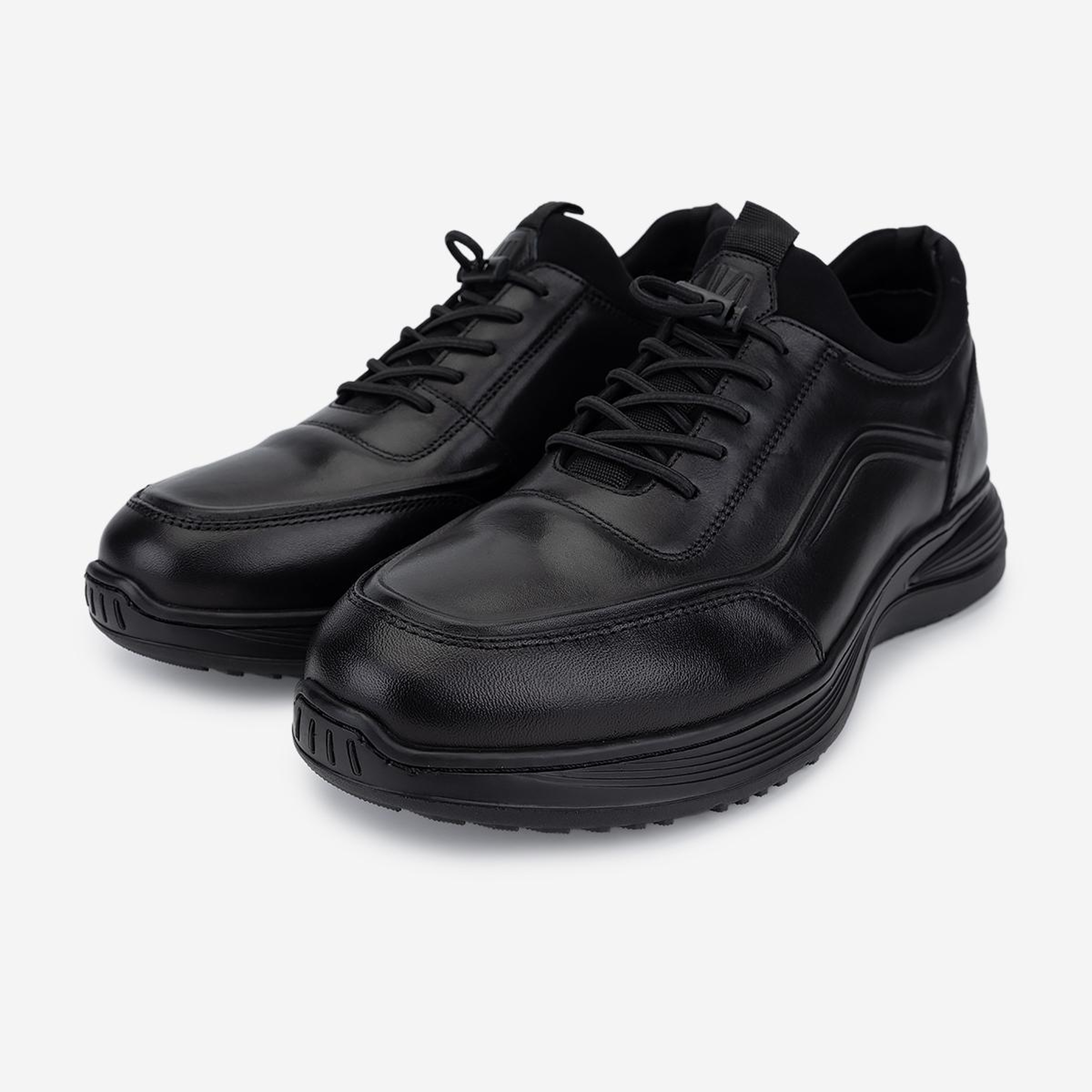 Valmenti Erkek Hakiki Deri Siyah Sneakers & Spor Ayakkabı