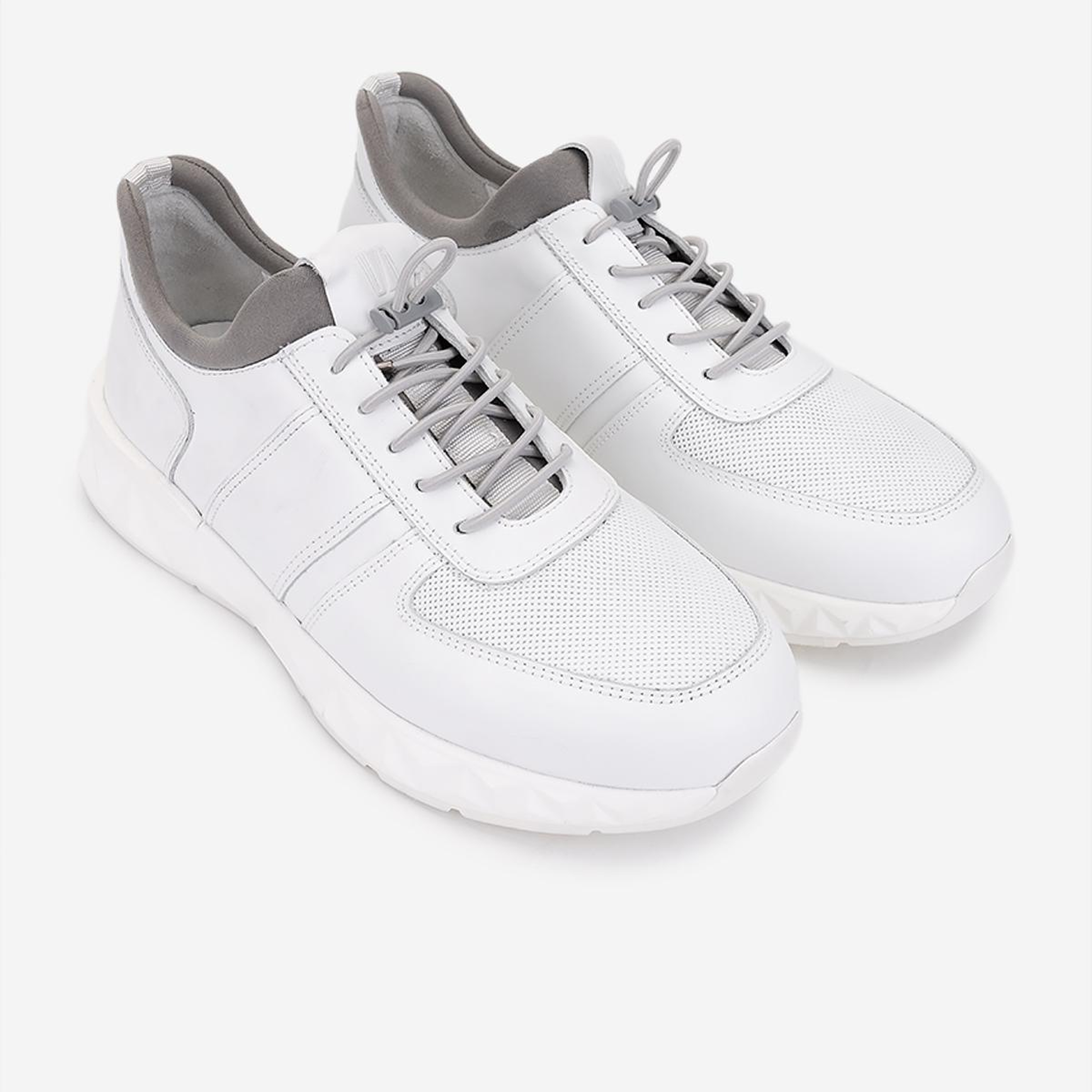 Valmenti Erkek Hakiki Deri Beyaz Sneakers & Spor Ayakkabı