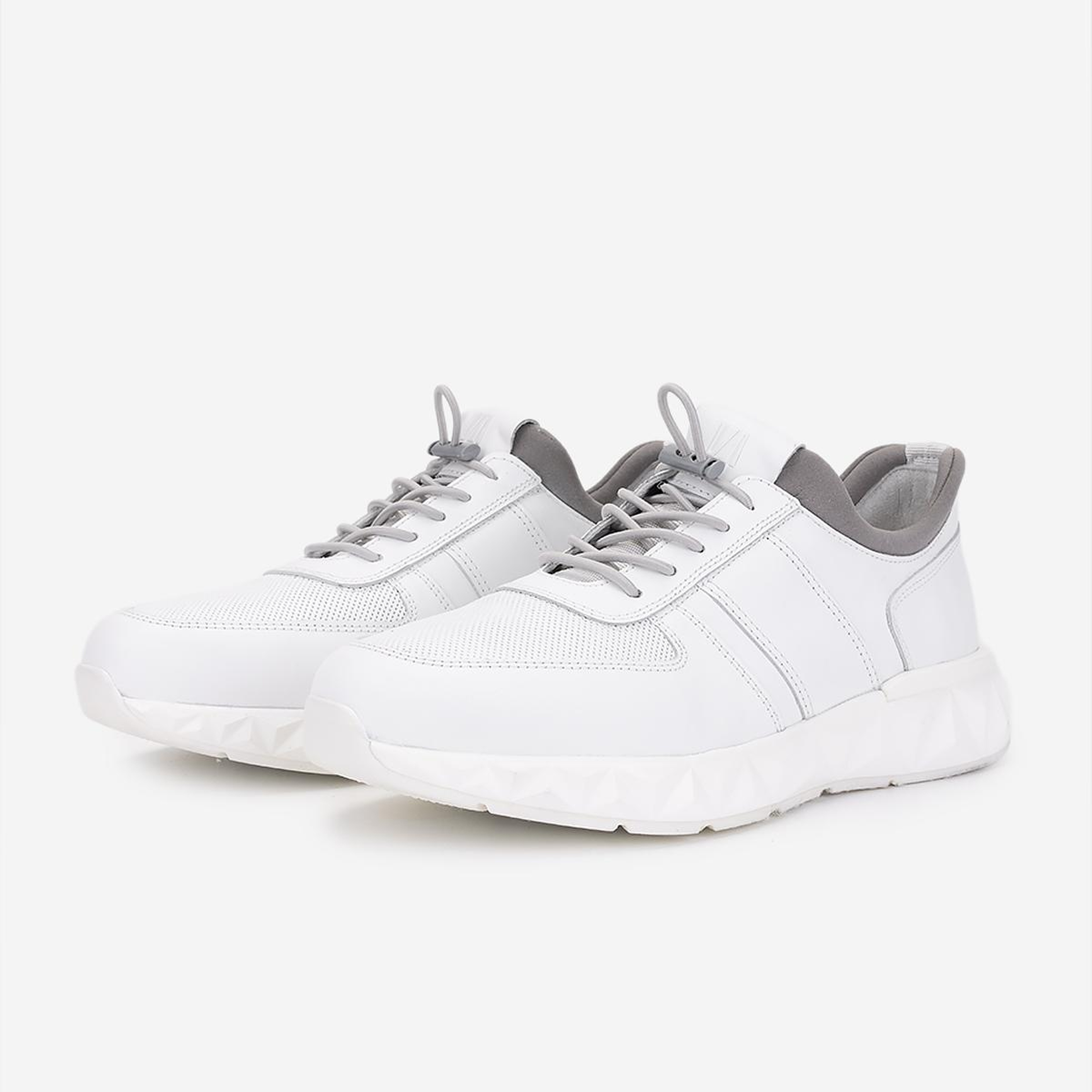 Valmenti Erkek Hakiki Deri Beyaz Sneakers & Spor Ayakkabı