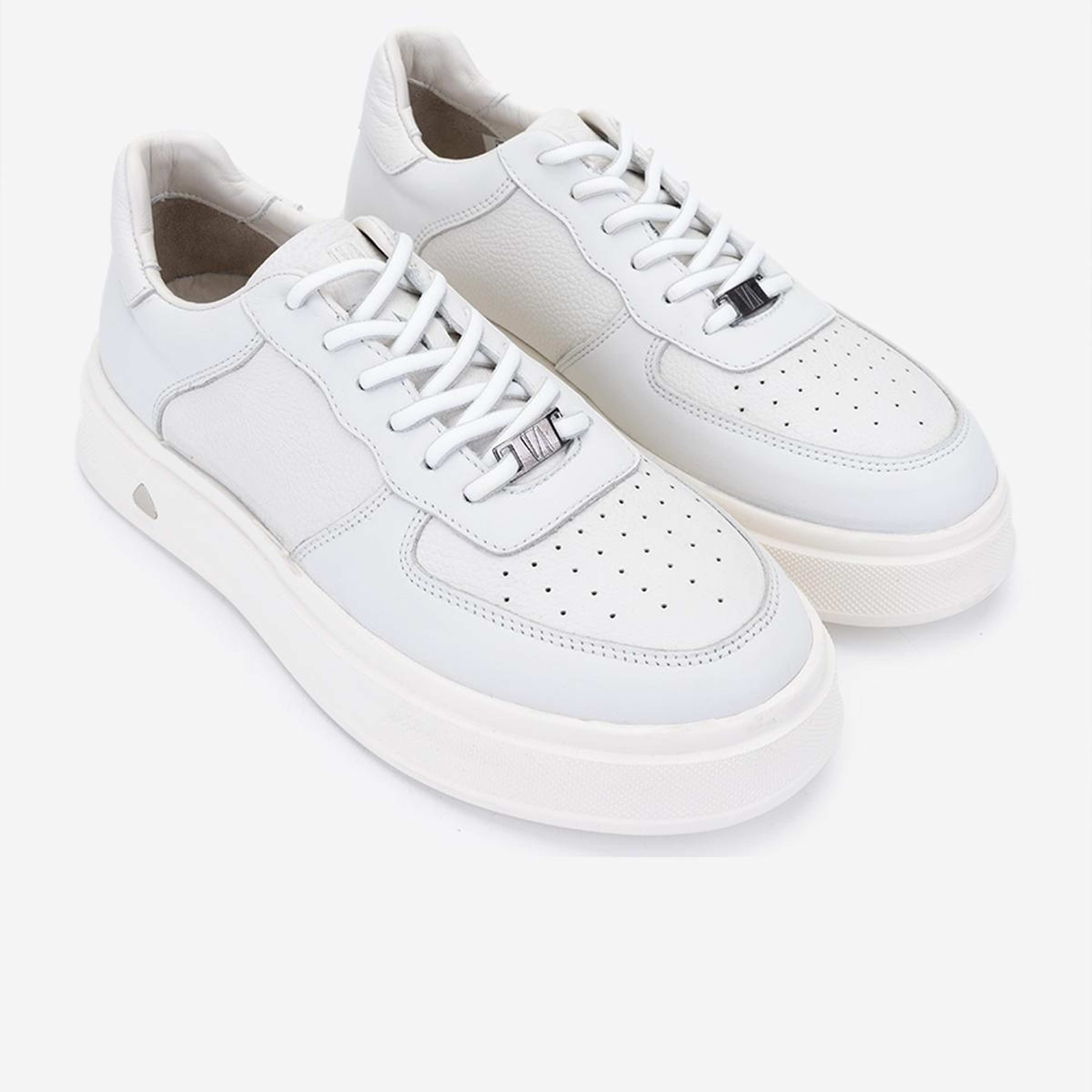 Valmenti Erkek Hakiki Deri Beyaz Sneakers & Spor Ayakkabı