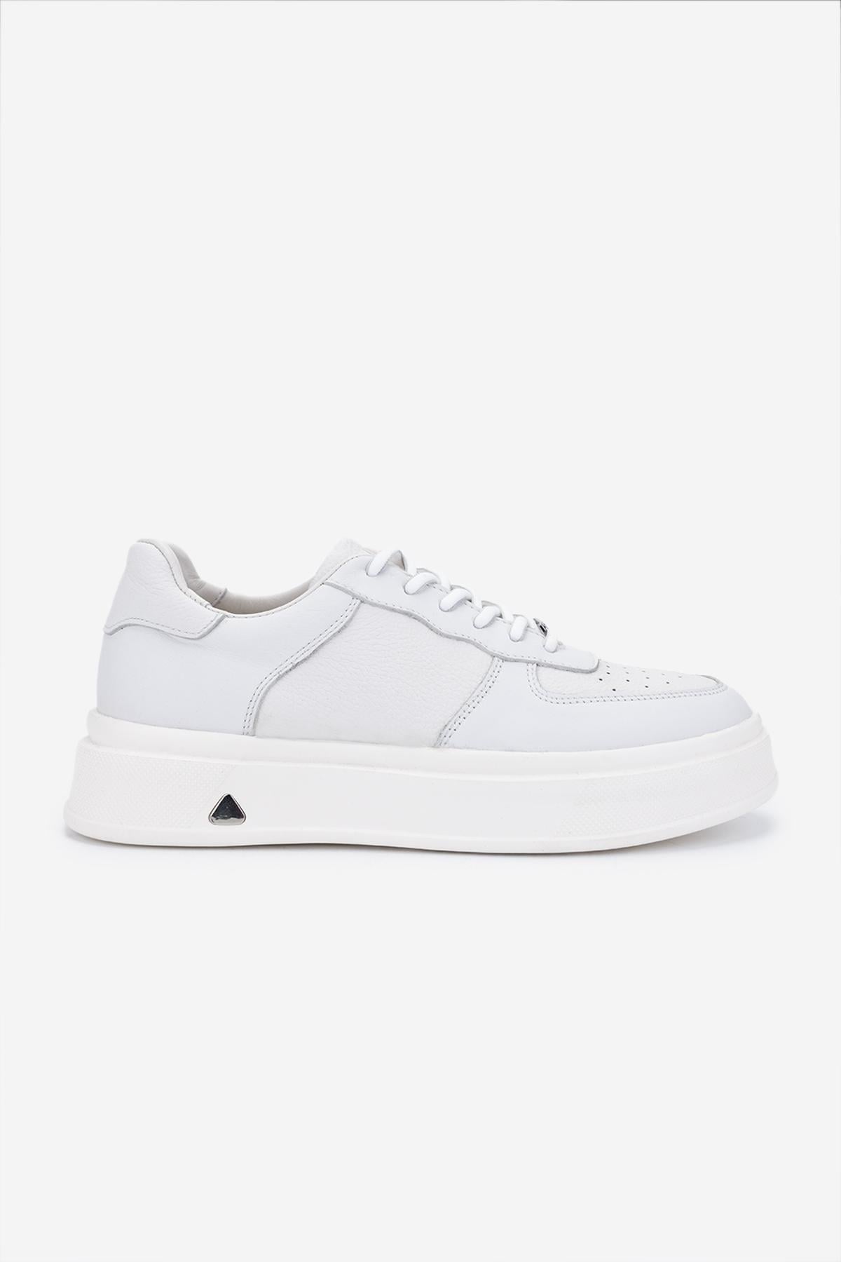 Valmenti Erkek Hakiki Deri Beyaz Sneakers & Spor Ayakkabı