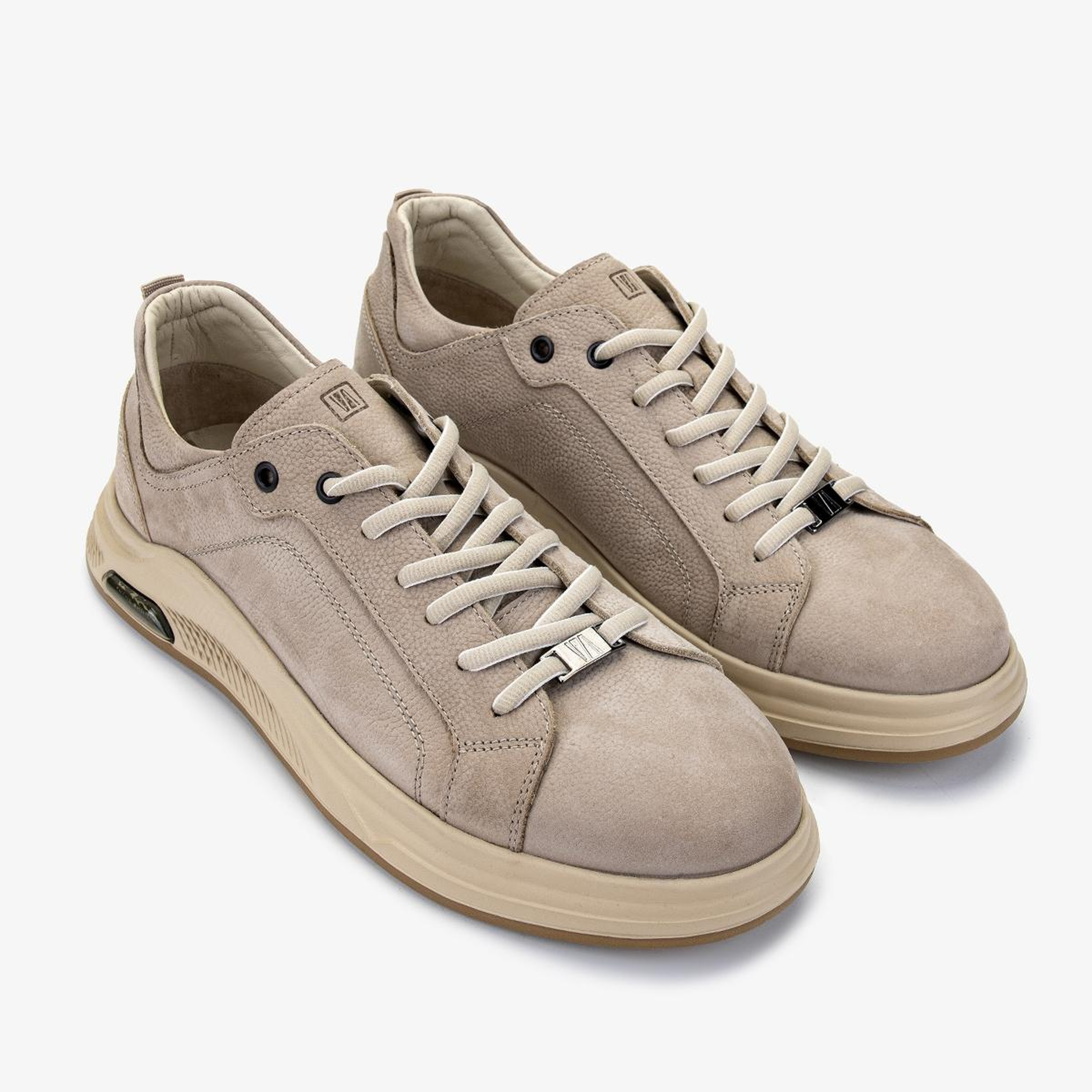 Valmenti Erkek Hakiki Deri Bej Sneakers & Spor Ayakkabı