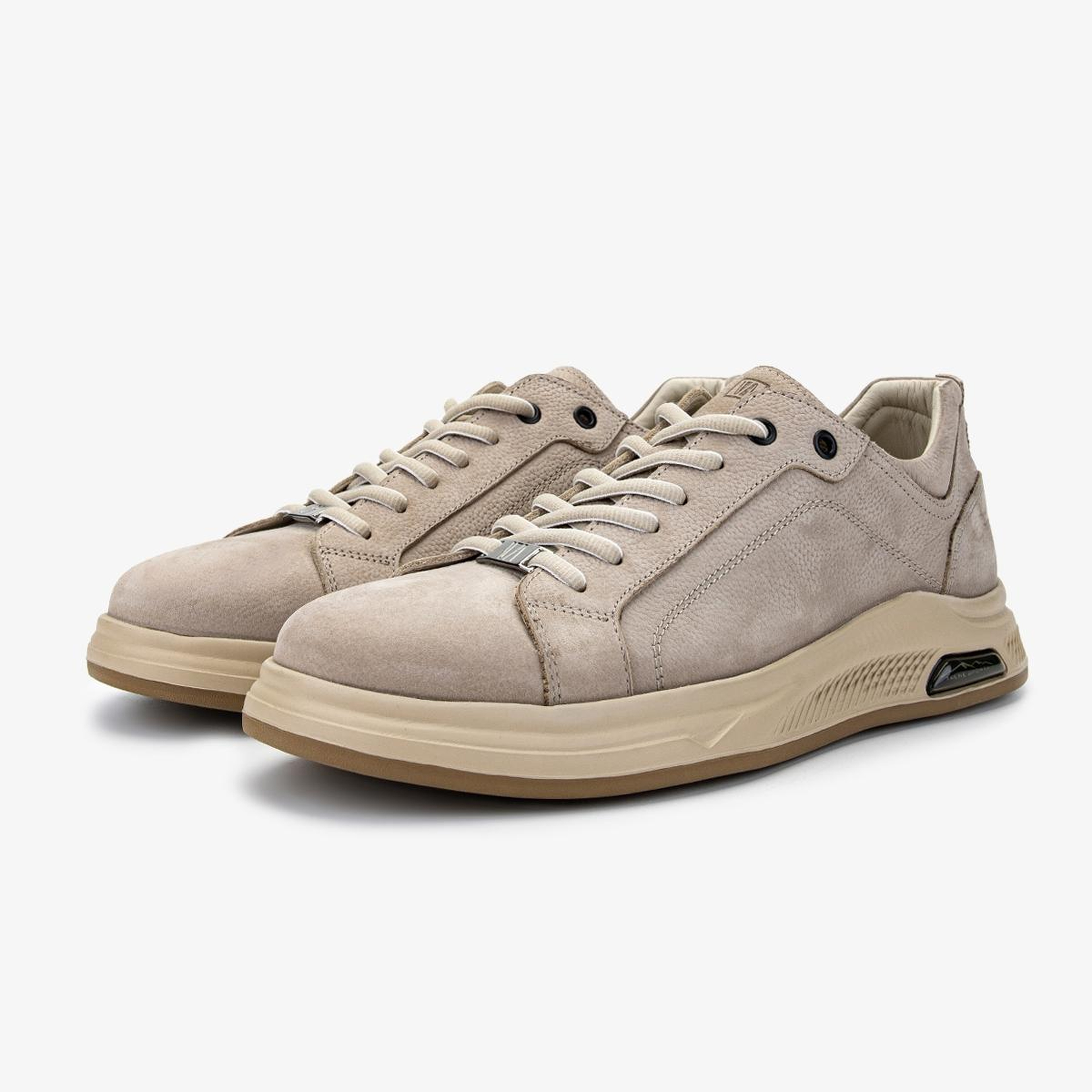 Valmenti Erkek Hakiki Deri Bej Sneakers & Spor Ayakkabı
