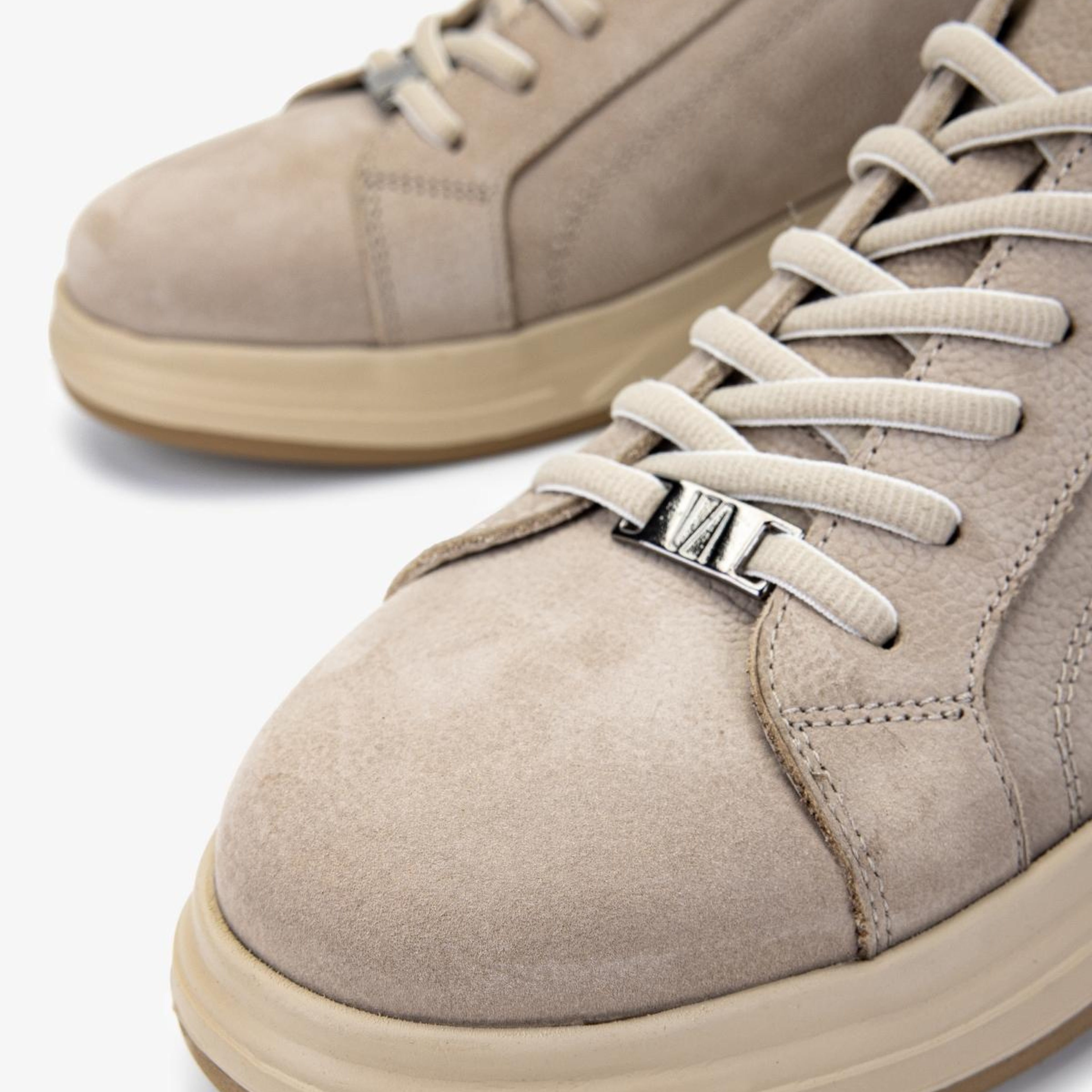 Valmenti Erkek Hakiki Deri Bej Sneakers & Spor Ayakkabı