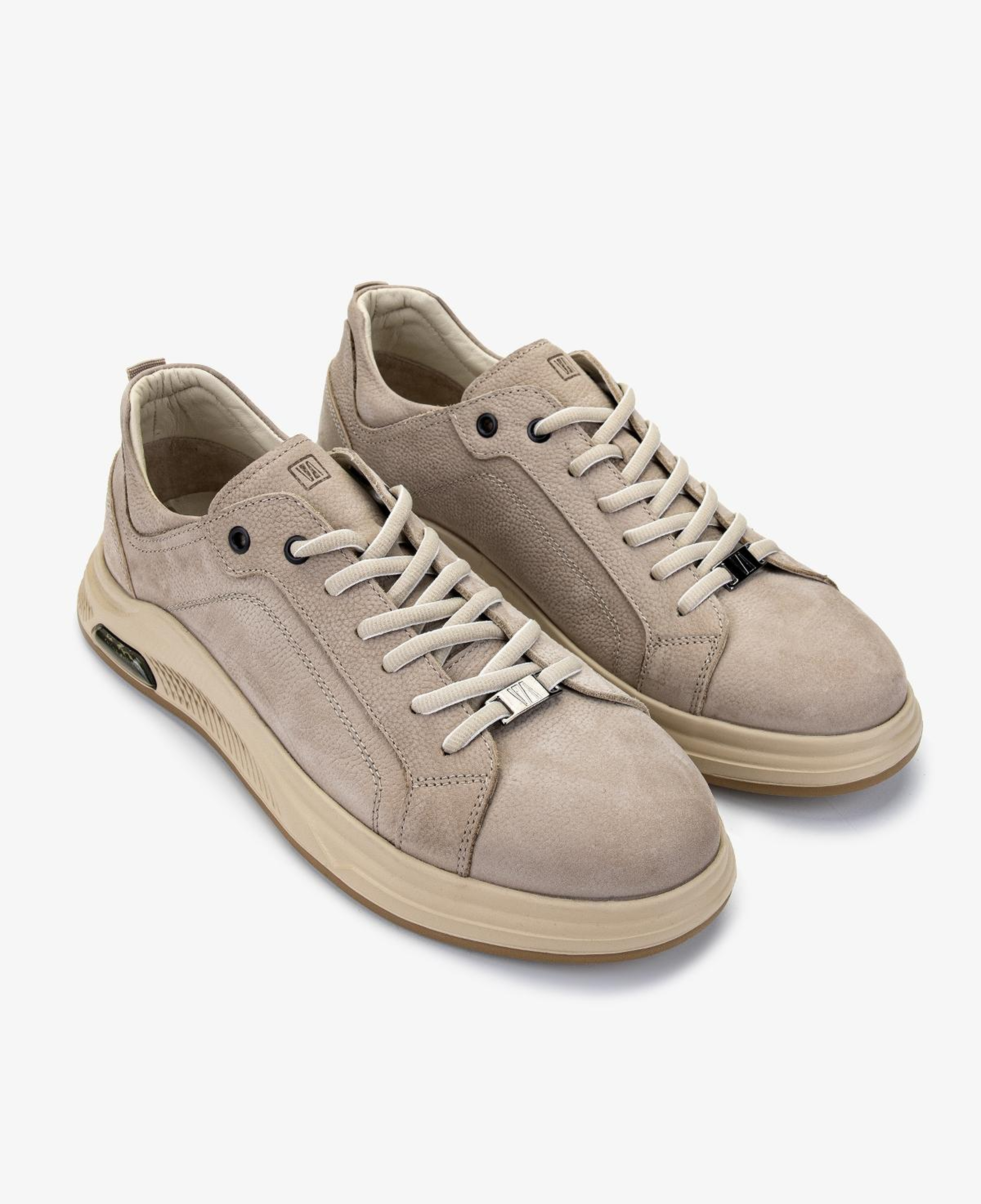 Valmenti Erkek Hakiki Deri Bej Sneakers & Spor Ayakkabı