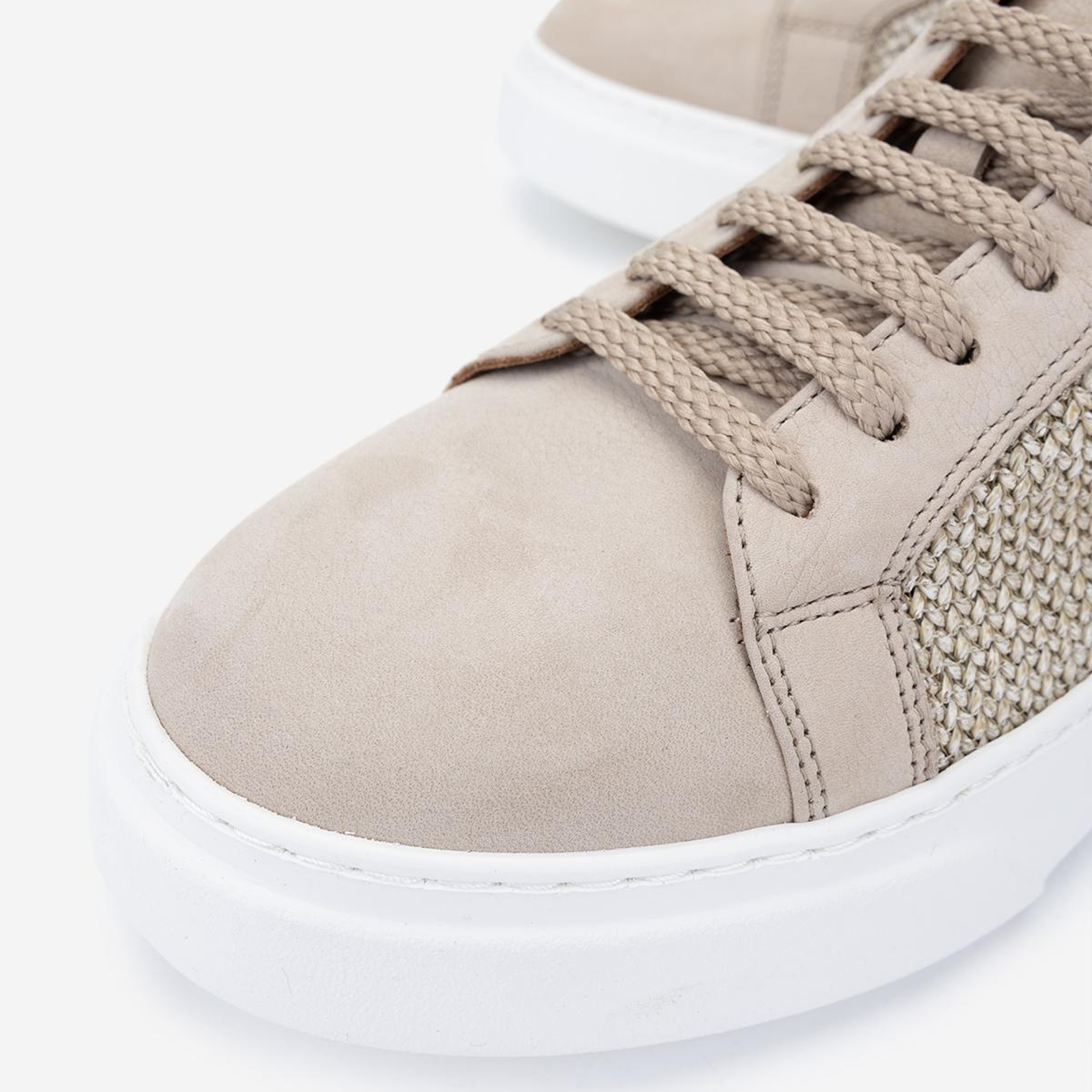 Valmenti Erkek Hakiki Deri Bej Sneakers & Spor Ayakkabı