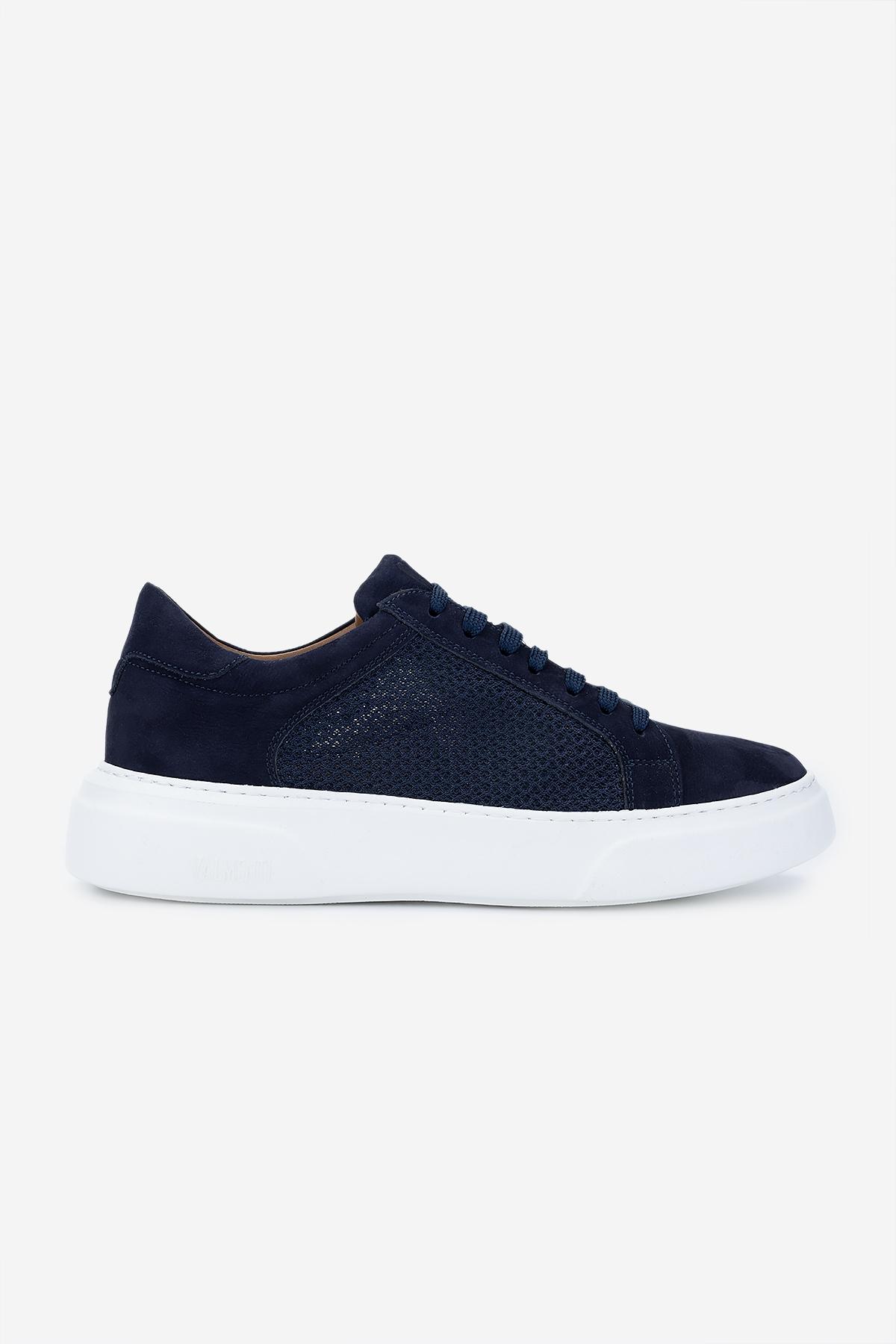 Valmenti Erkek Hakiki Deri Lacivert Sneakers & Spor Ayakkabı