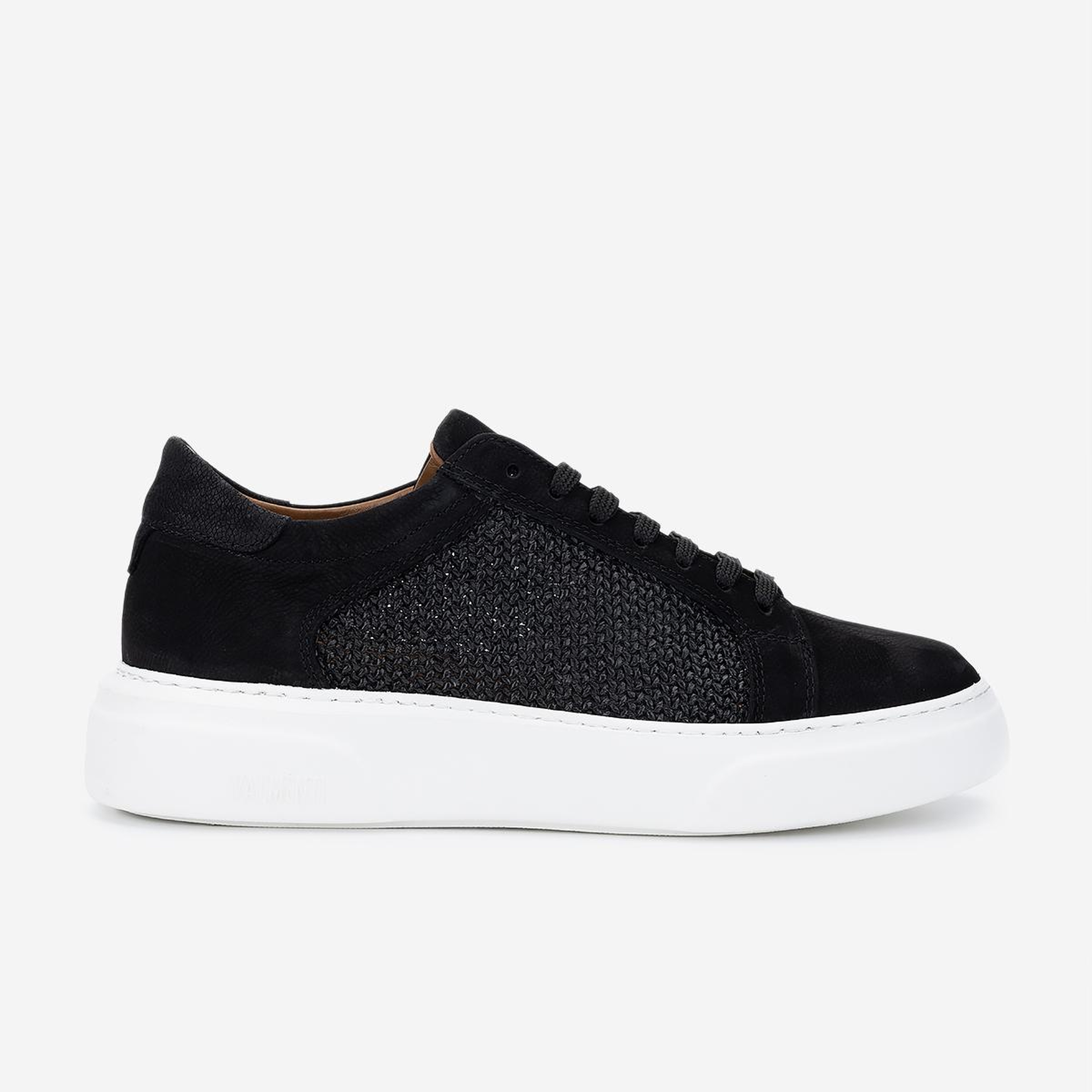 Valmenti Erkek Hakiki Deri Siyah Sneakers & Spor Ayakkabı