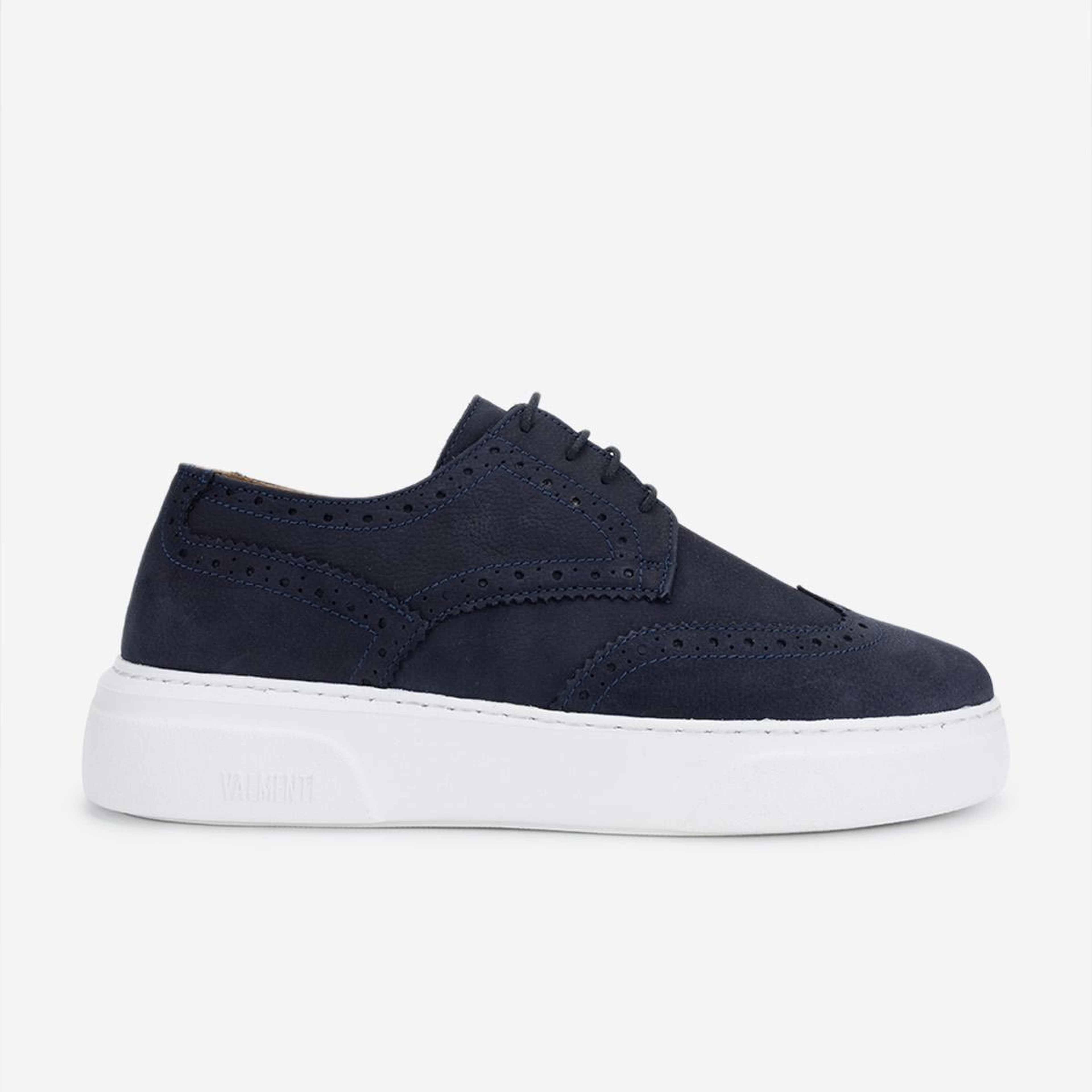 Valmenti Erkek Hakiki Deri Lacivert Nubuk Sneakers & Spor Ayakkabı