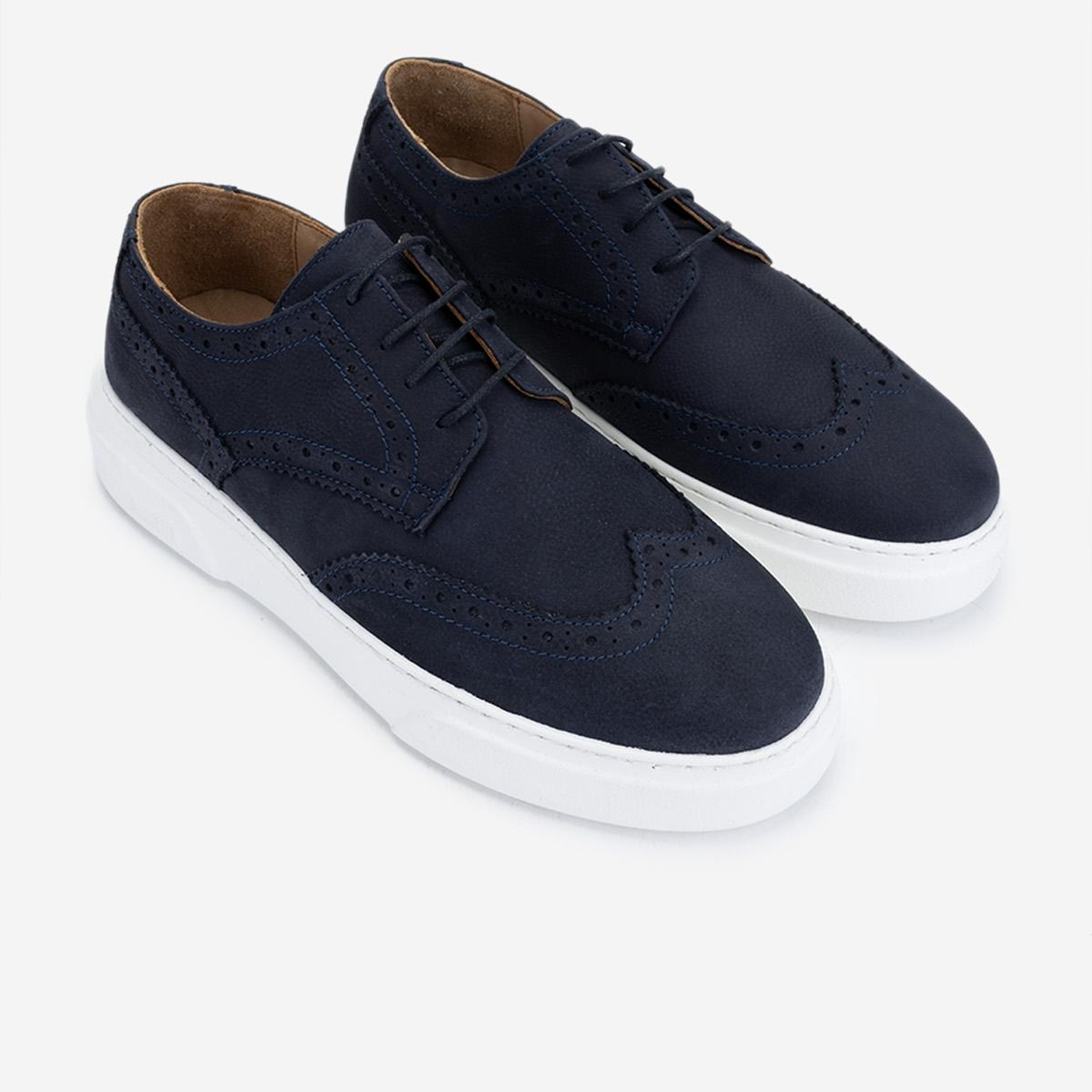 Valmenti Erkek Hakiki Deri Lacivert Nubuk Sneakers & Spor Ayakkabı