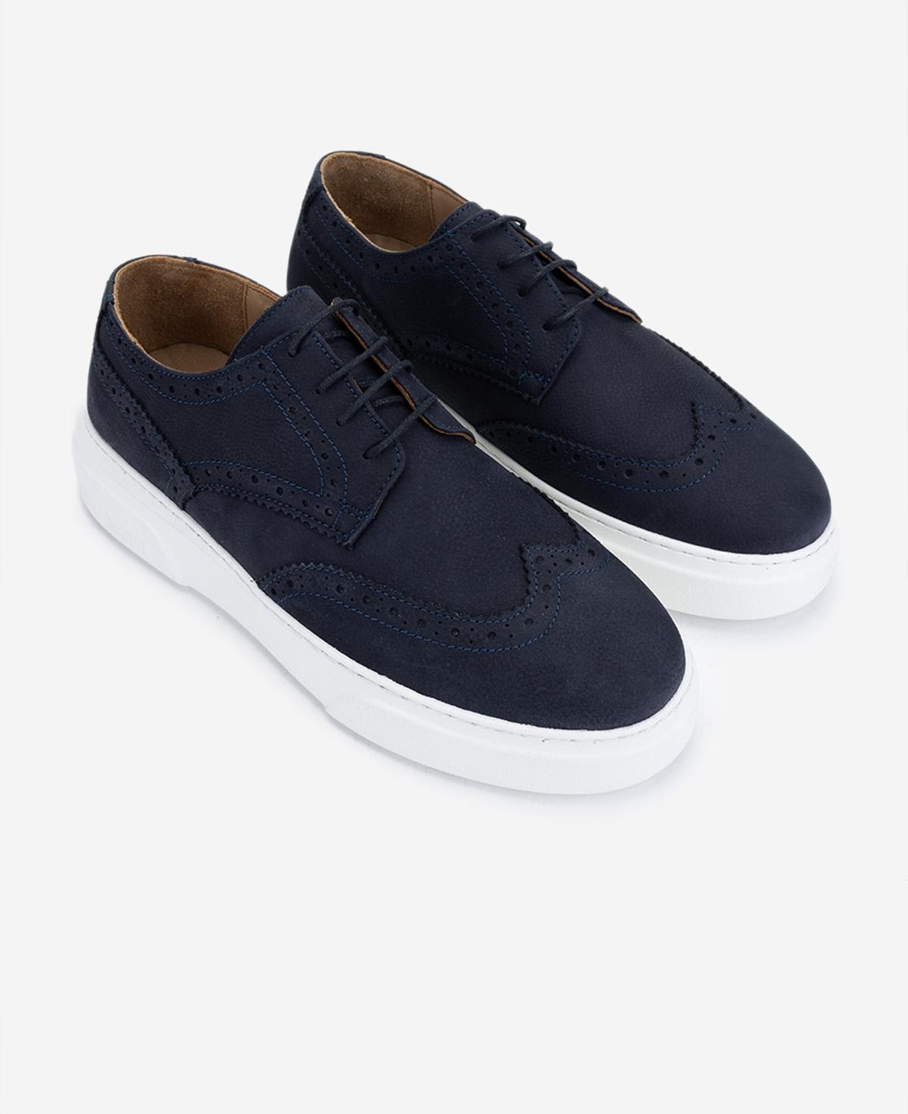 Valmenti Erkek Hakiki Deri Lacivert Nubuk Sneakers & Spor Ayakkabı