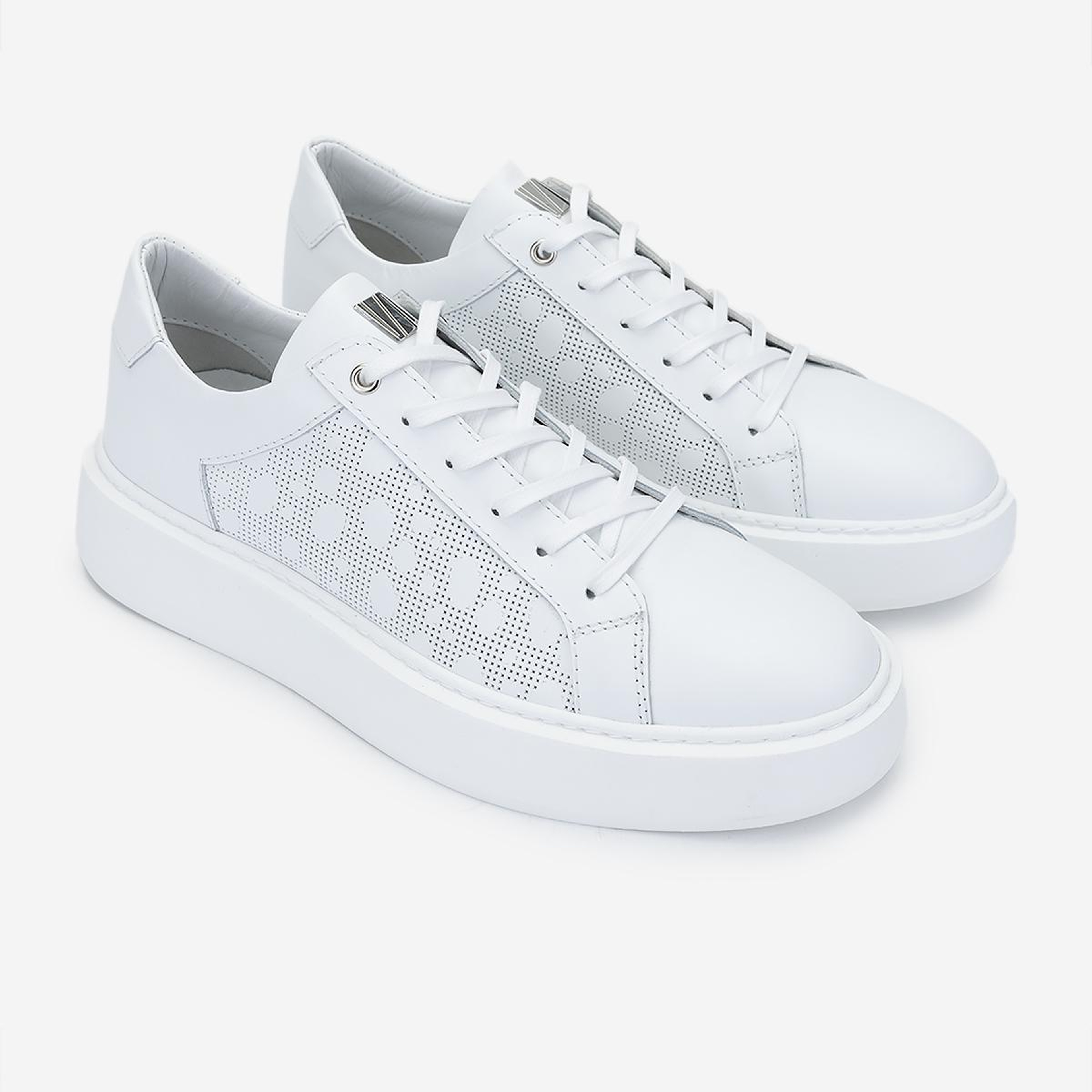 Valmenti Erkek Hakiki Deri Beyaz Sneakers & Spor Ayakkabı