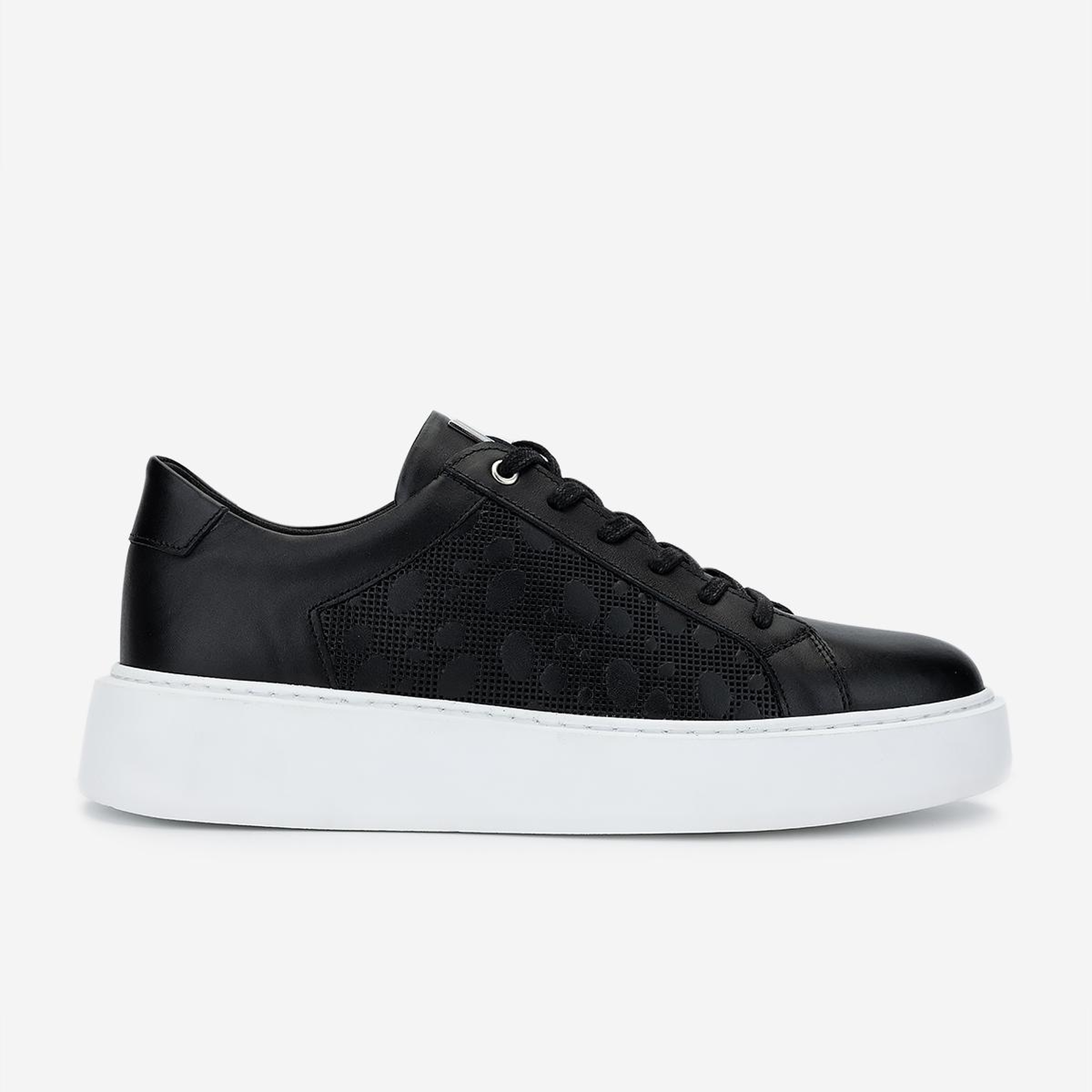 Valmenti Erkek Hakiki Deri Siyah Sneakers & Spor Ayakkabı