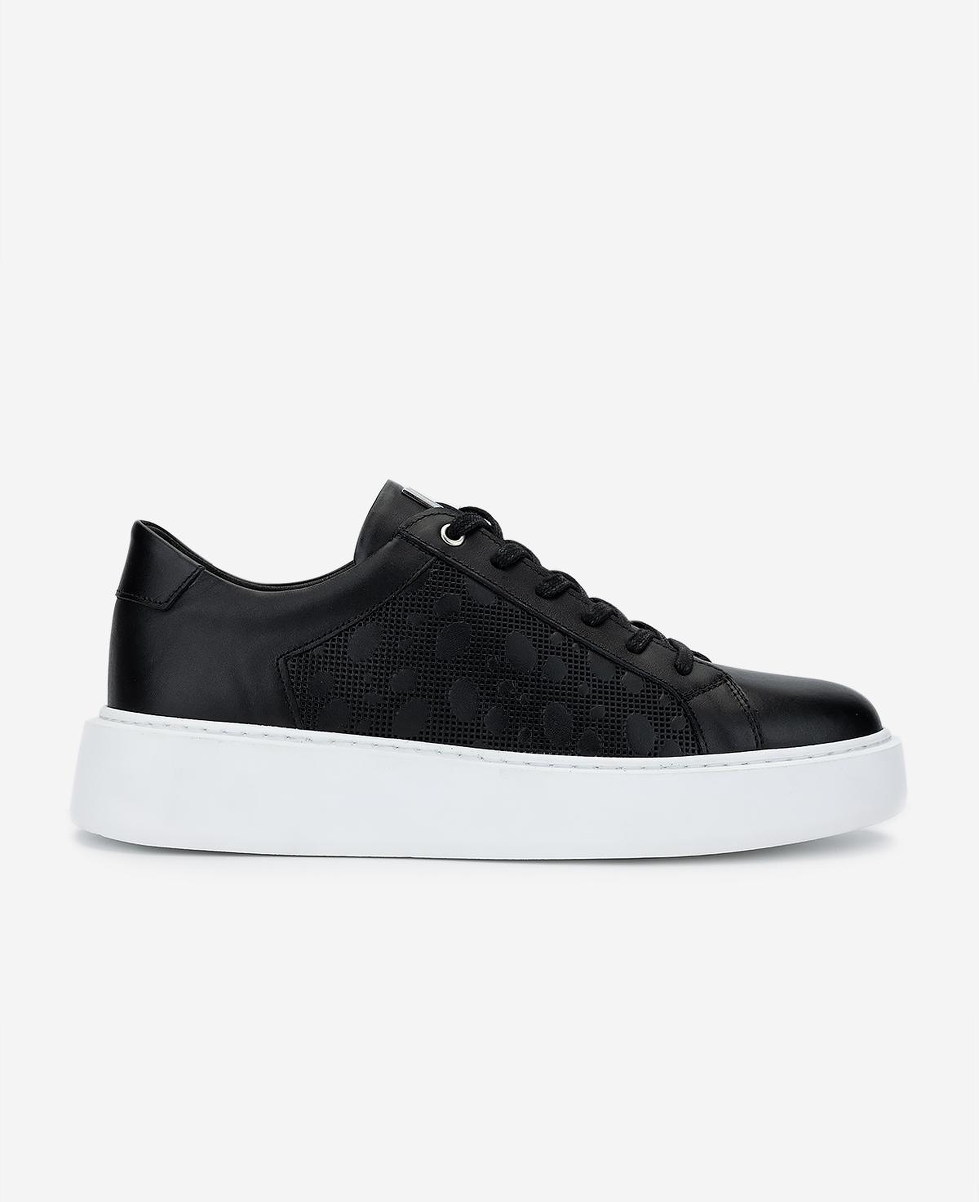 Valmenti Erkek Hakiki Deri Siyah Sneakers & Spor Ayakkabı