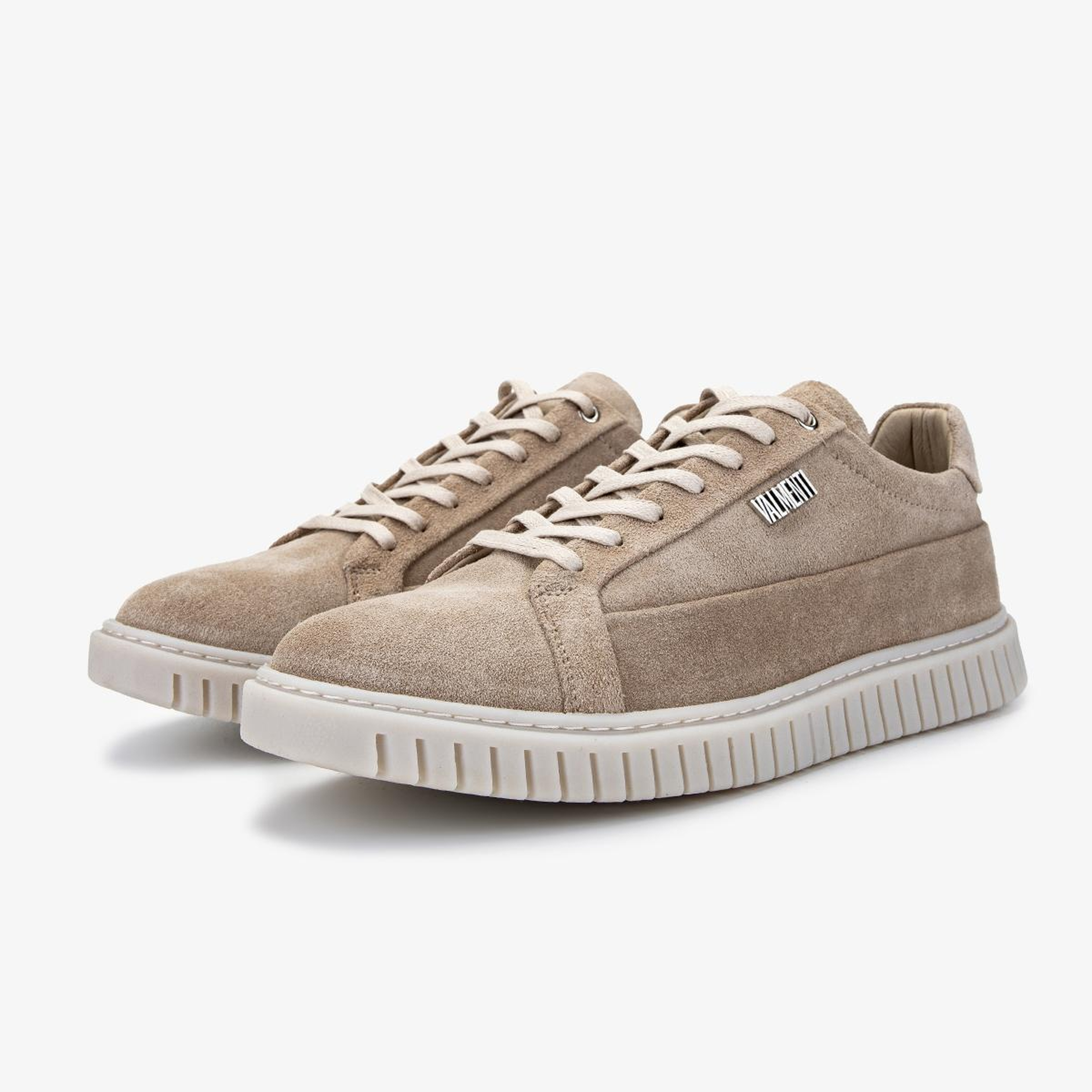 Valmenti Erkek Hakiki Deri Bej Süet Sneakers & Spor Ayakkabı