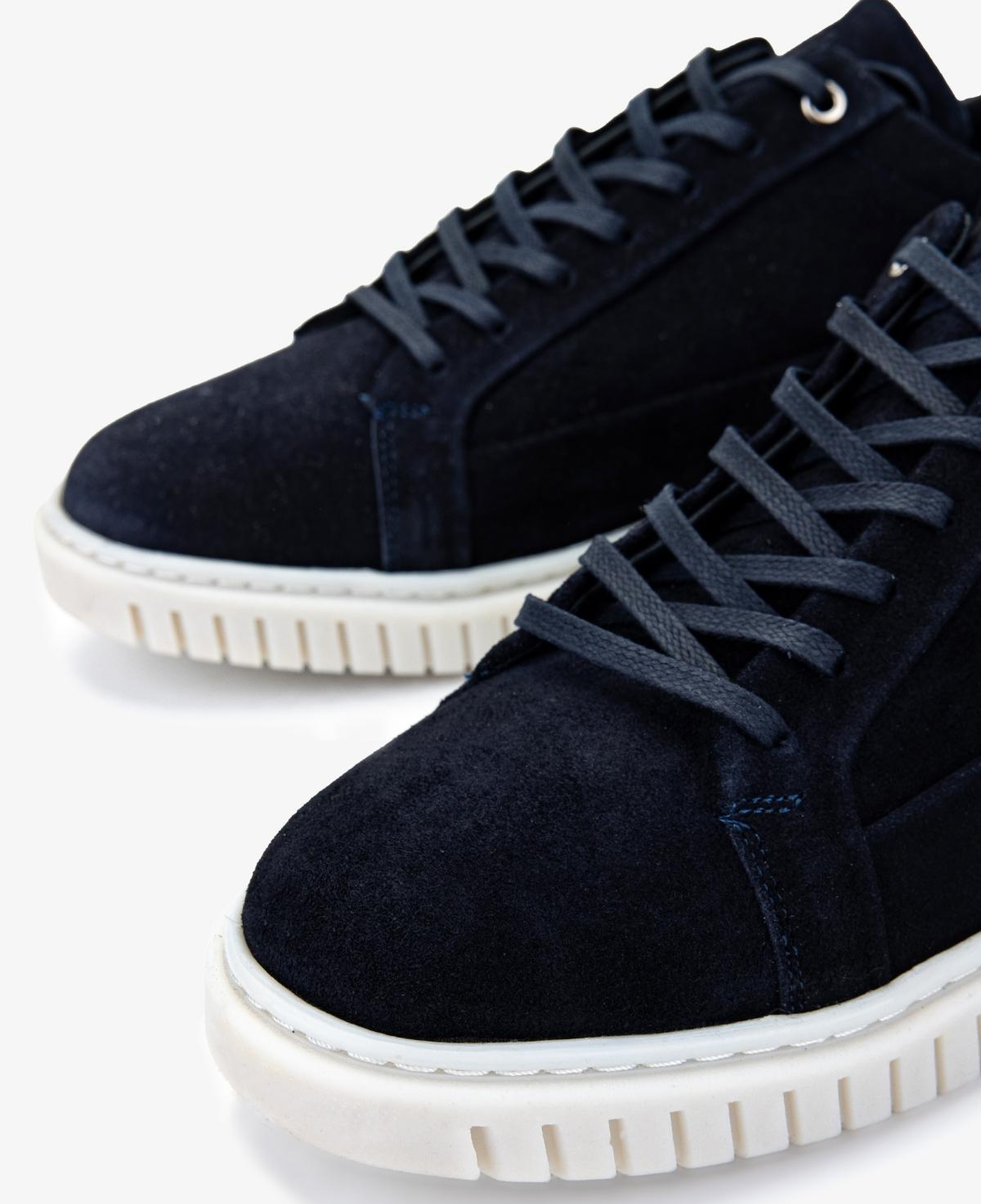 Valmenti Erkek Hakiki Deri Lacivert Süet Sneakers & Spor Ayakkabı