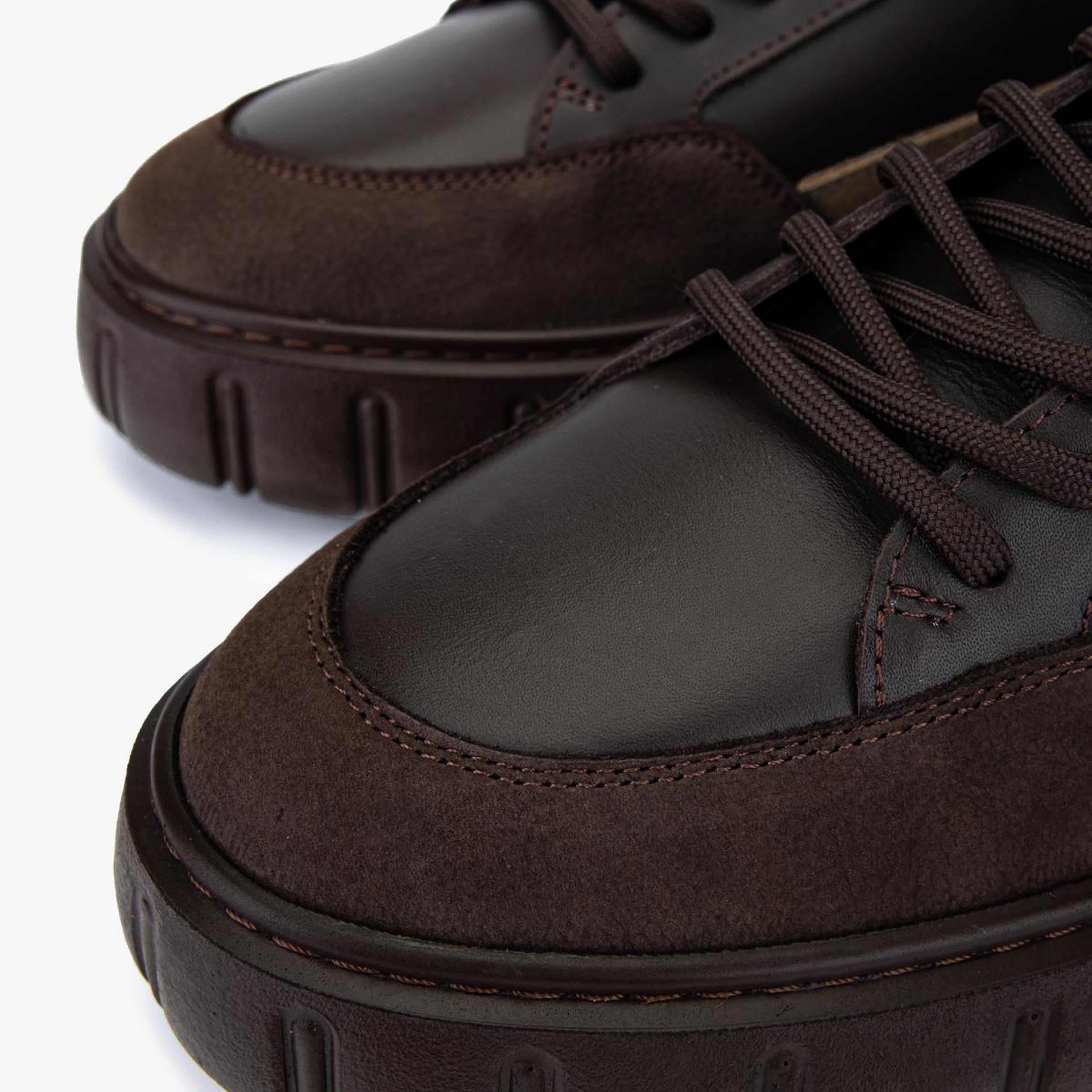 Valmenti Erkek Hakiki Deri Kahverengi Sneakers & Spor Ayakkabı